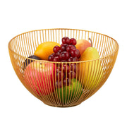 Obstschale Metall Gold von Relaxdays