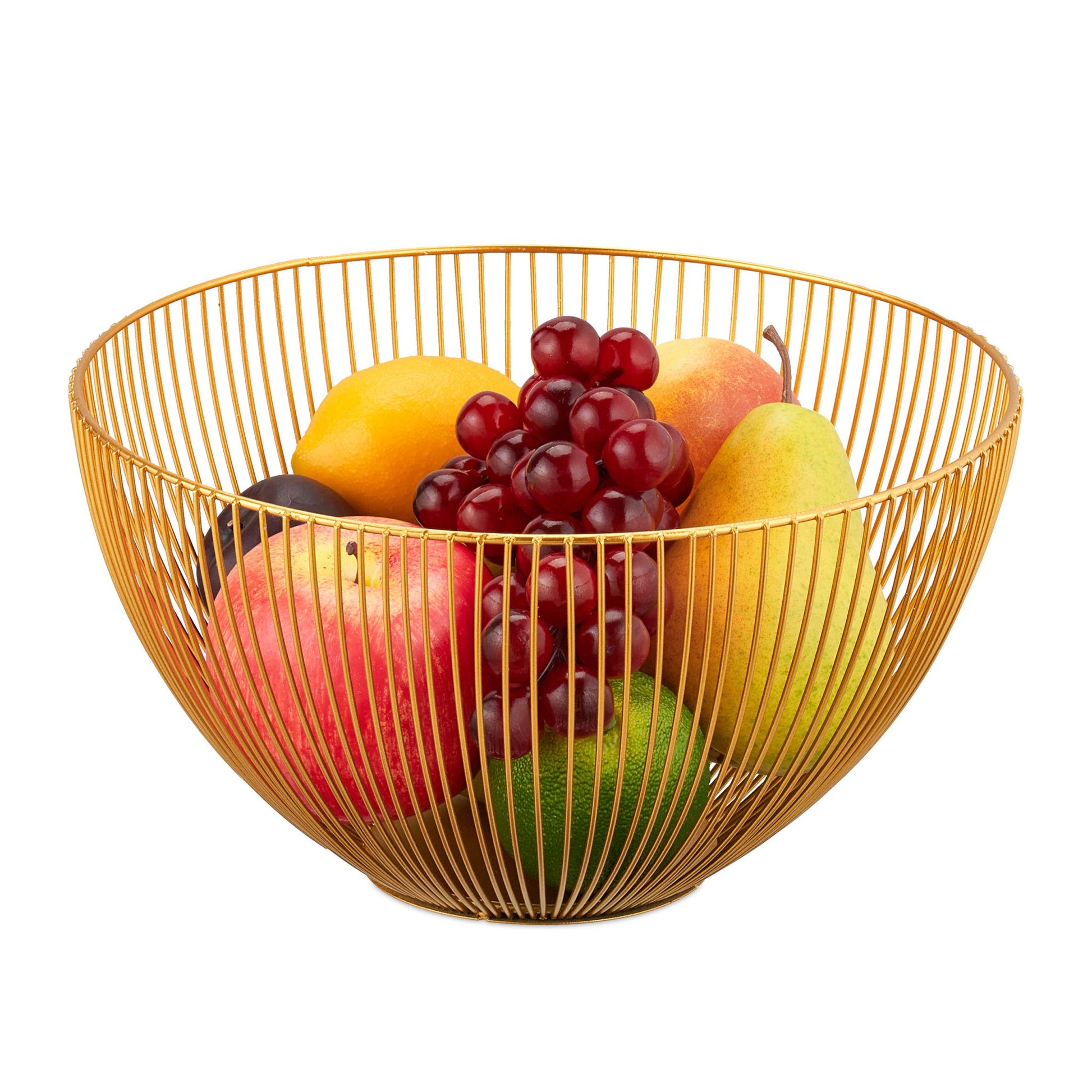 Obstschale Metall Gold von Relaxdays