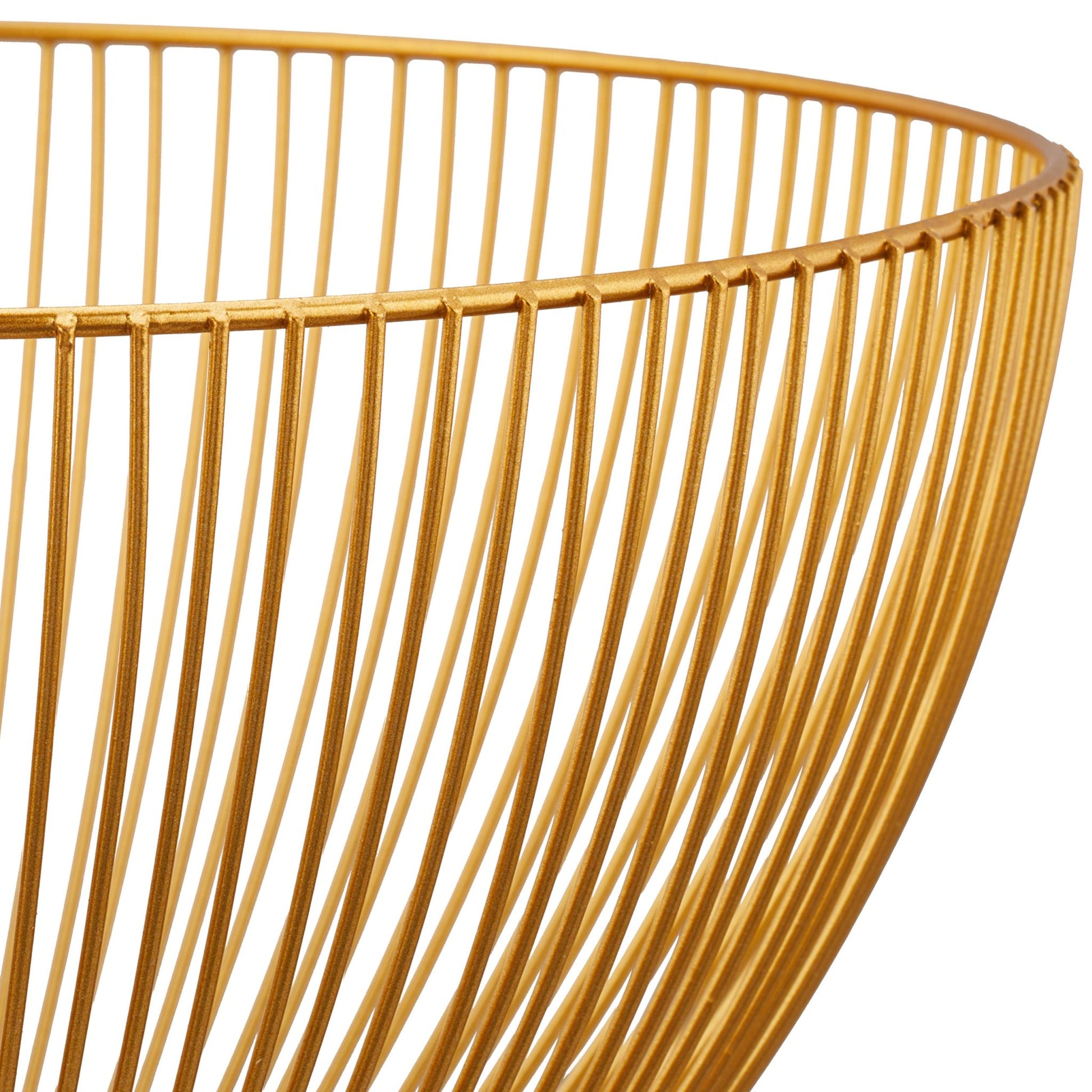 Obstschale Metall Gold von Relaxdays
