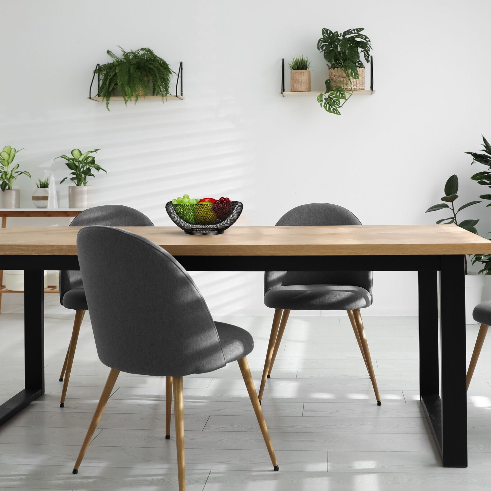 Doppelwandige Obstschale Metall Schwarz von Relaxdays
