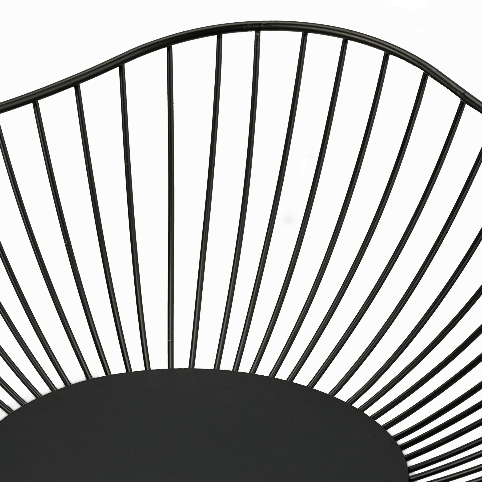Dekorative Obstschale Metall Schwarz von Relaxdays
