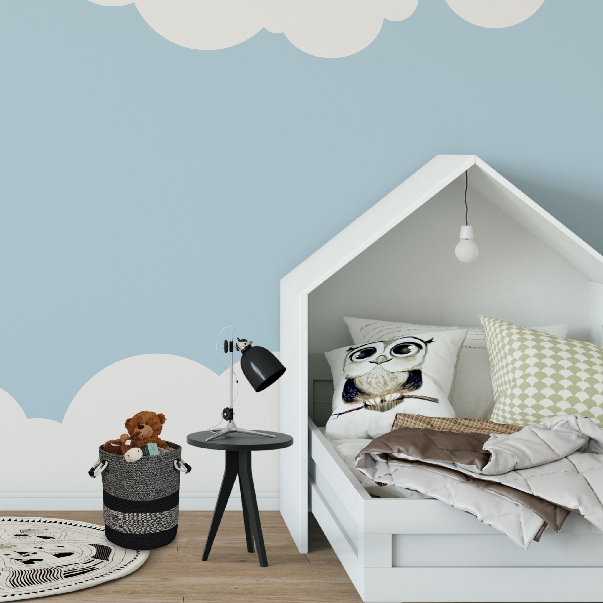 Aufbewahrungskorb Baumwolle Anthrazit-Creme-Schwarz von Relaxdays