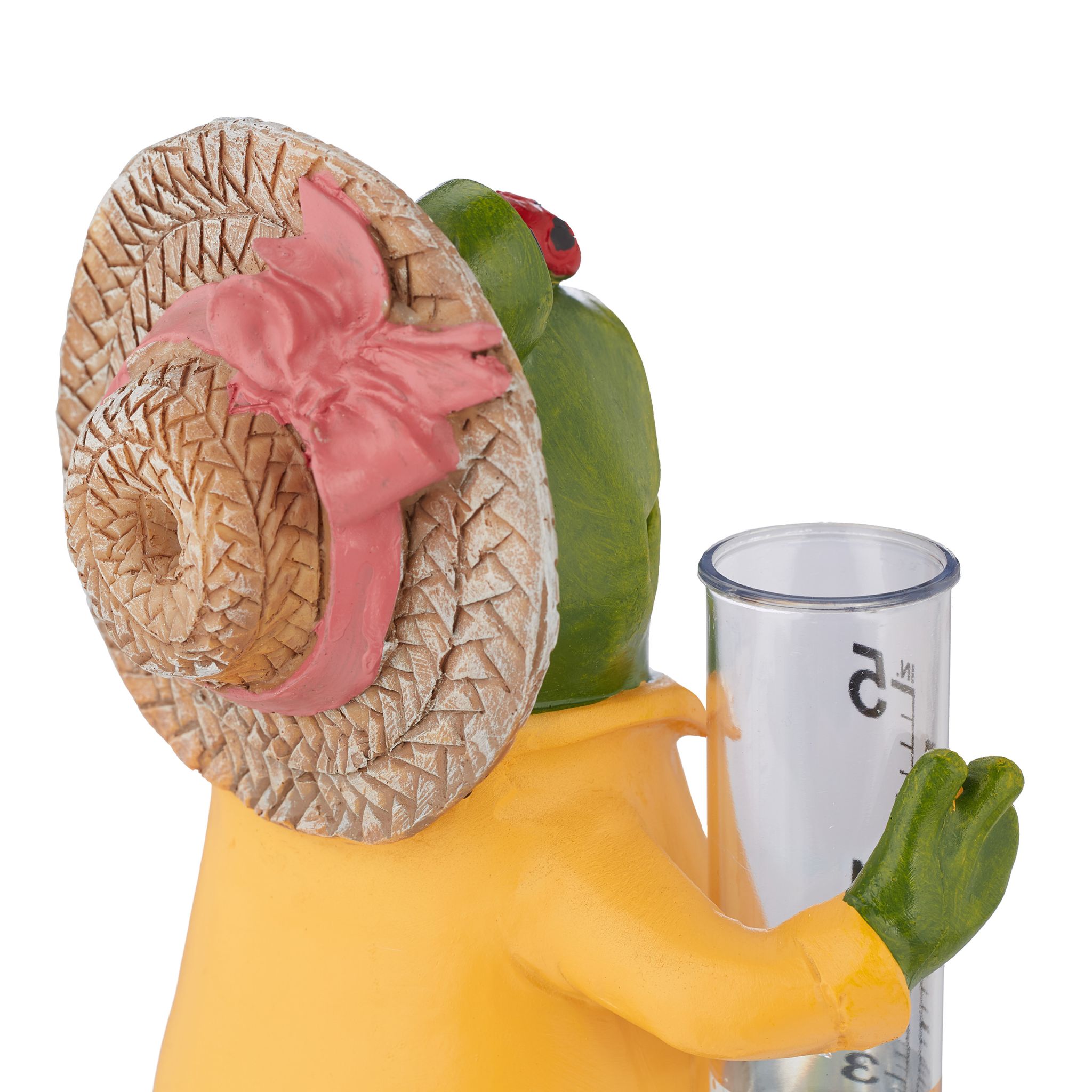 Regenmesser Frosch Gelb-Grün-Transparent von Relaxdays