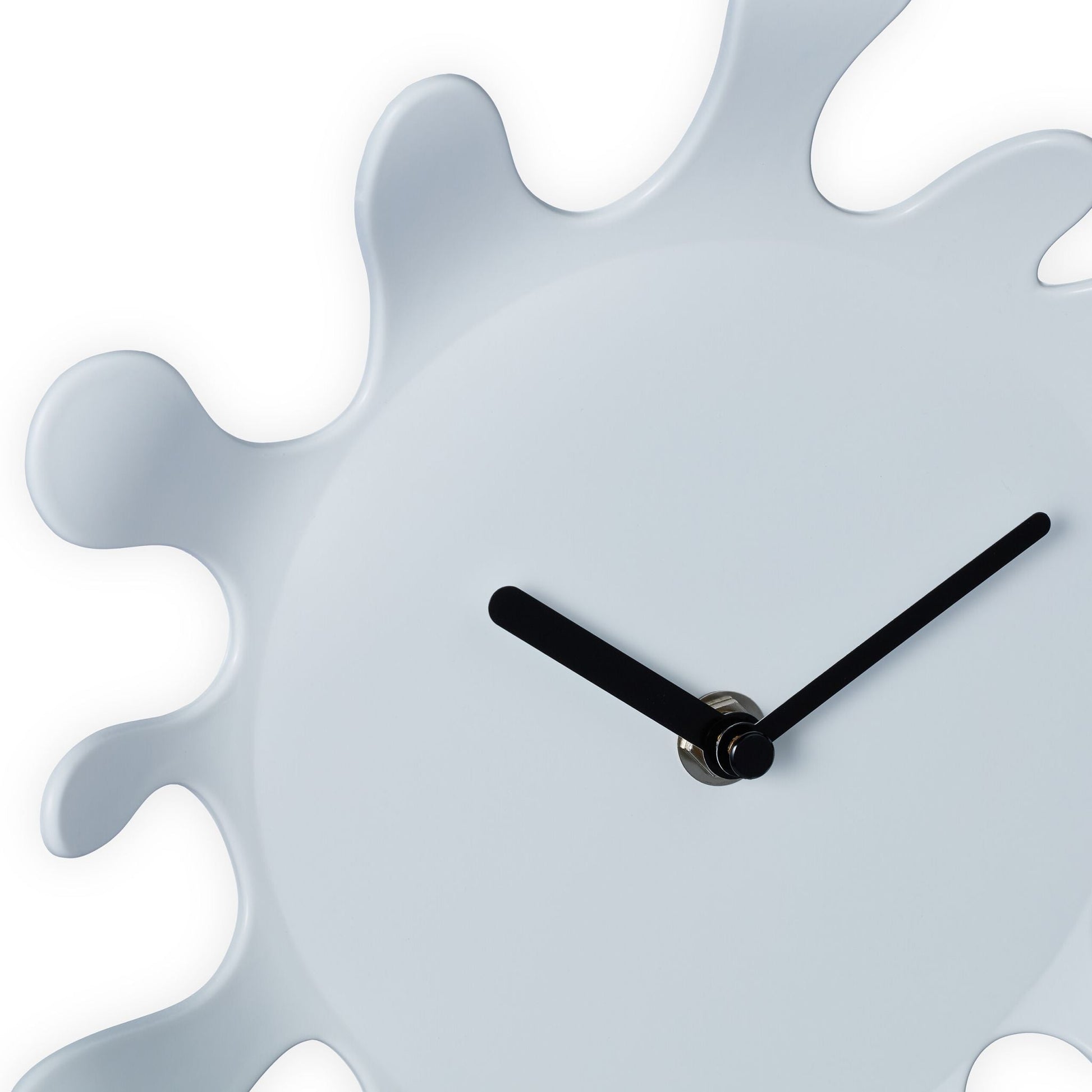 Wanduhr Farbklecks Weiss-Schwarz von Relaxdays