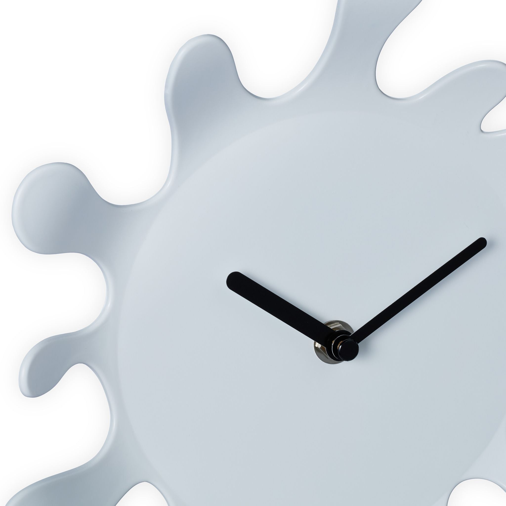 Wanduhr Farbklecks Weiss-Schwarz von Relaxdays
