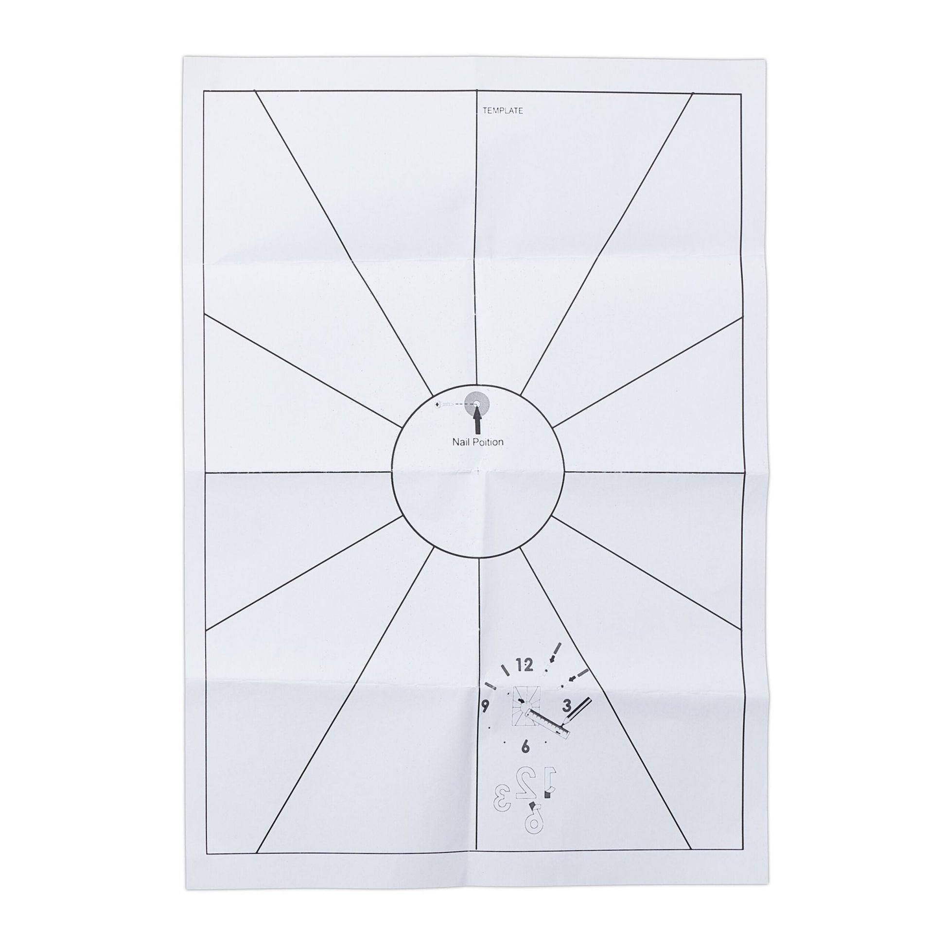 DIY Wanduhr Fussball Weiss-Schwarz von Relaxdays