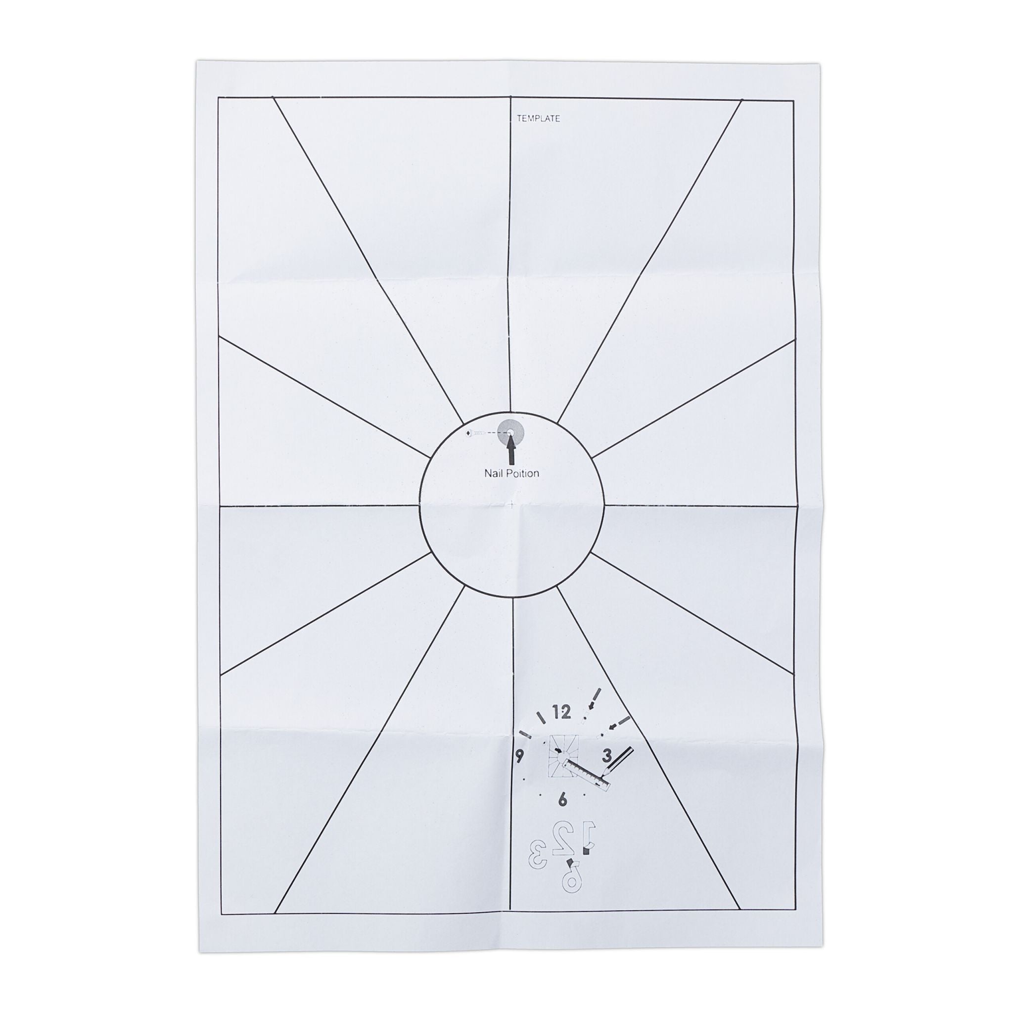 DIY Wanduhr Fussball Weiss-Schwarz von Relaxdays