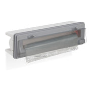 Folienschneider Küche Weiss-Transparent-Grau von Relaxdays