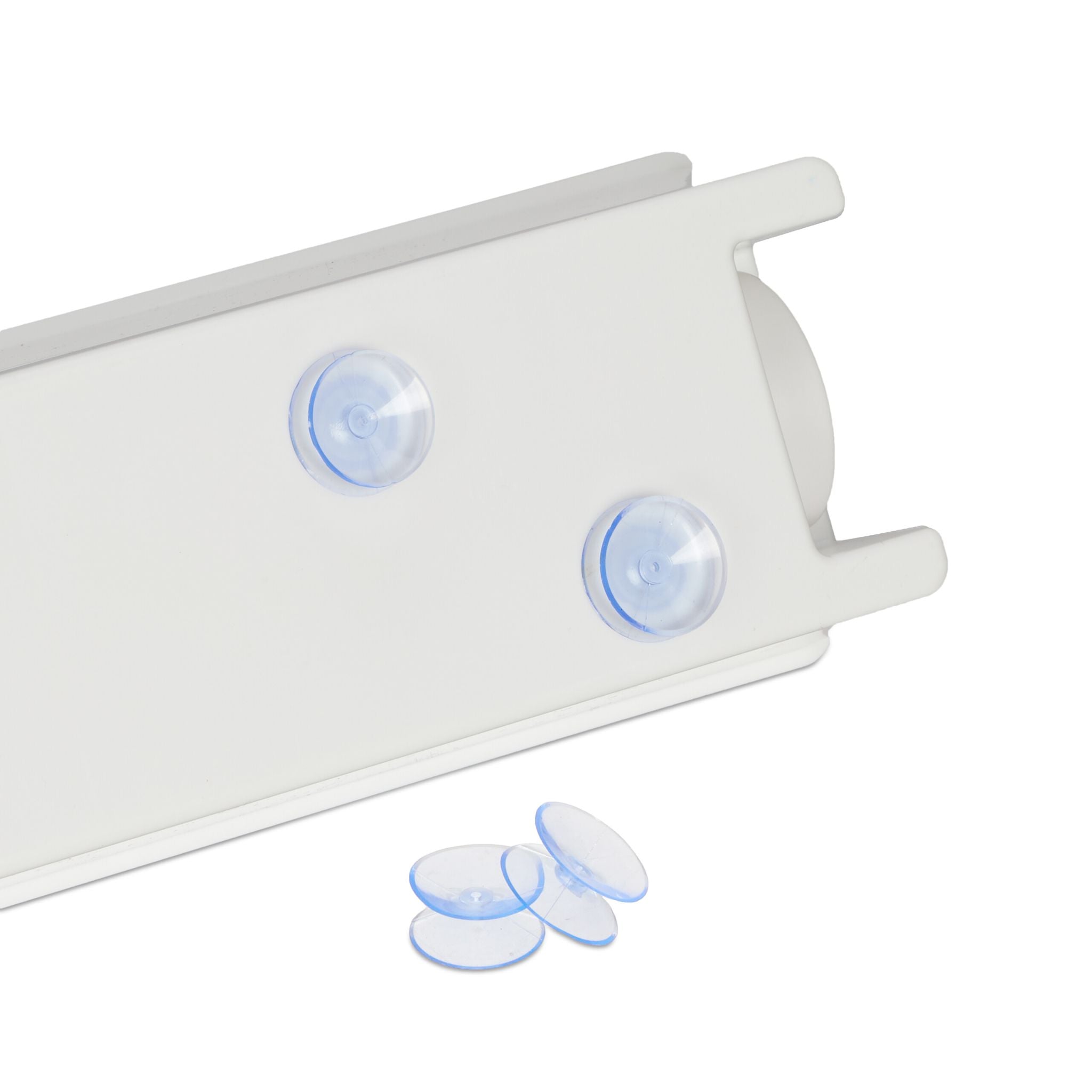 Folienschneider Küche Weiss-Transparent-Grau von Relaxdays