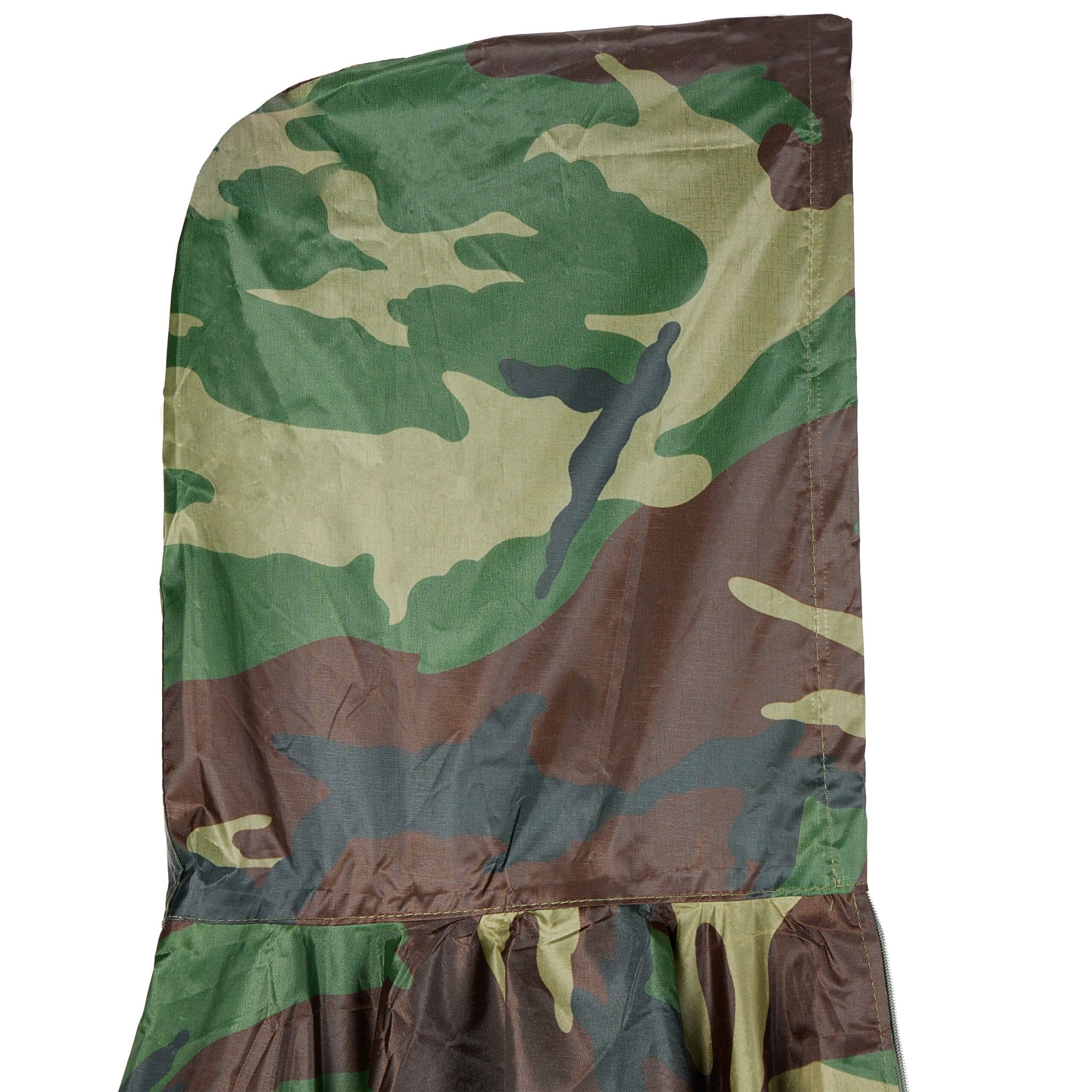 Regenponcho Mehrzweck 3 in 1 Tarn Braun-Dunkelgrün-Schwarz von Relaxdays