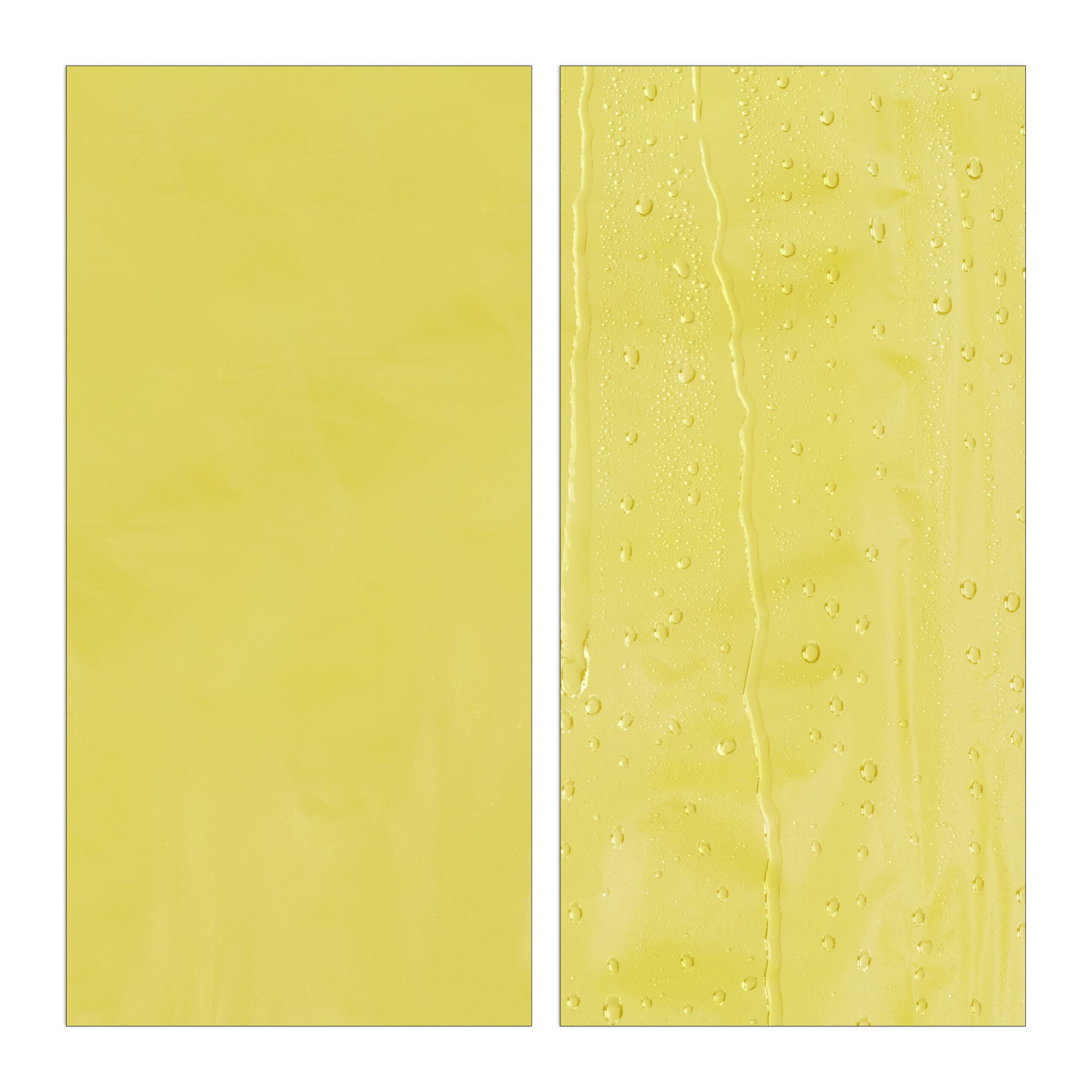 Regenmantel 2er-Set Gelb von Relaxdays