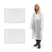 Regenmantel 2er-Set Weiss von Relaxdays