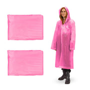 Regenmantel 2er-Set Pink von Relaxdays