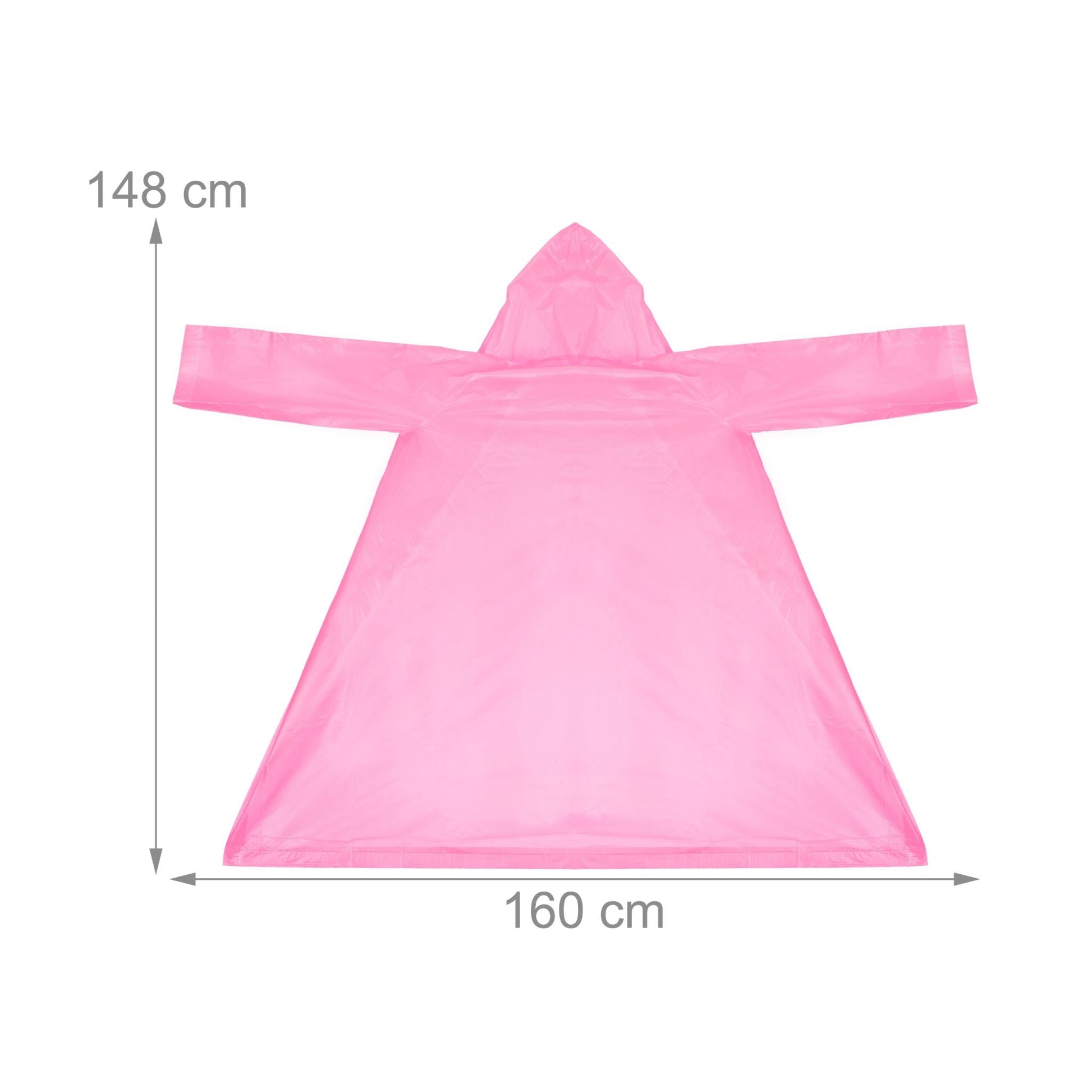 Regenmantel 2er-Set Pink von Relaxdays