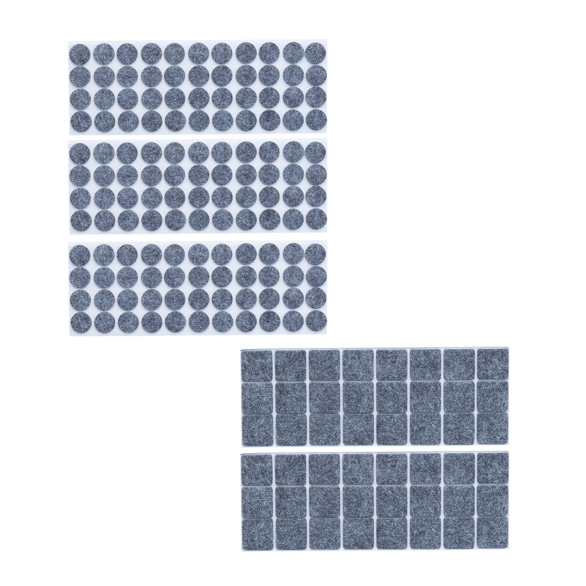 Selbstklebende Filzgleiter 180er Pack Grau von Relaxdays