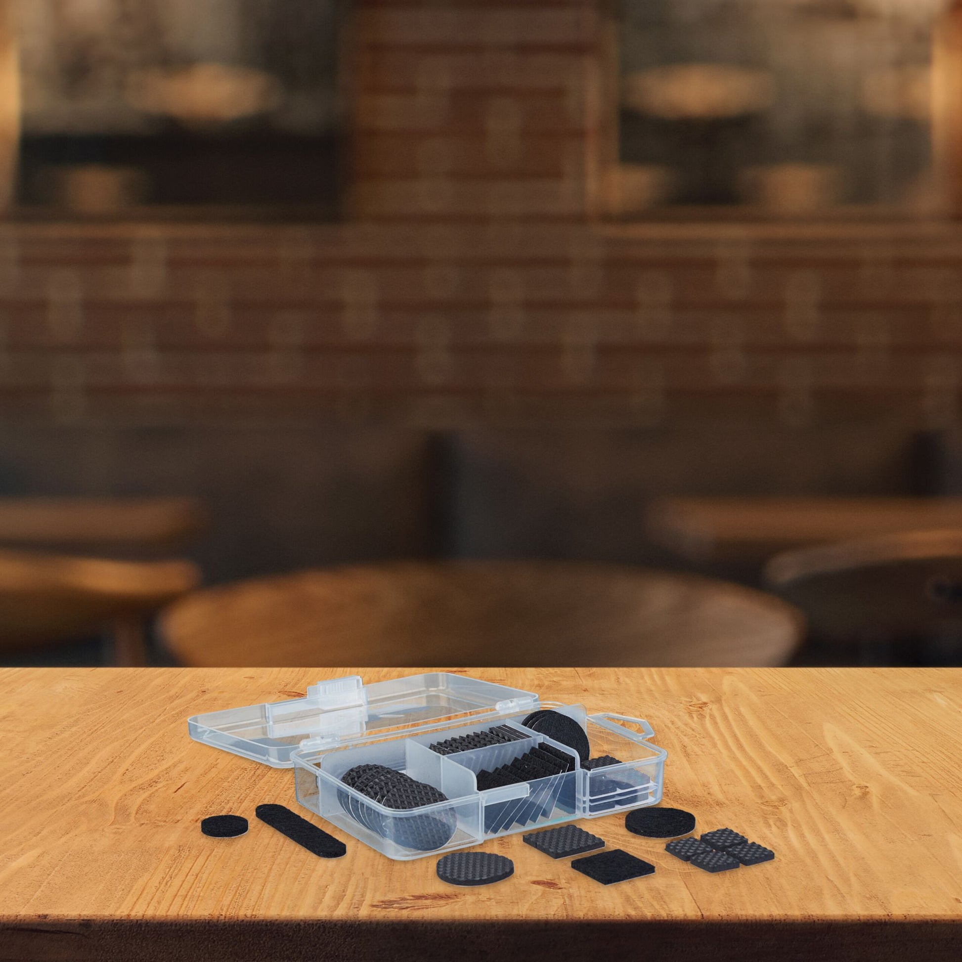 Möbelgleiter Filz & EVA 136er Pack Schwarz von Relaxdays