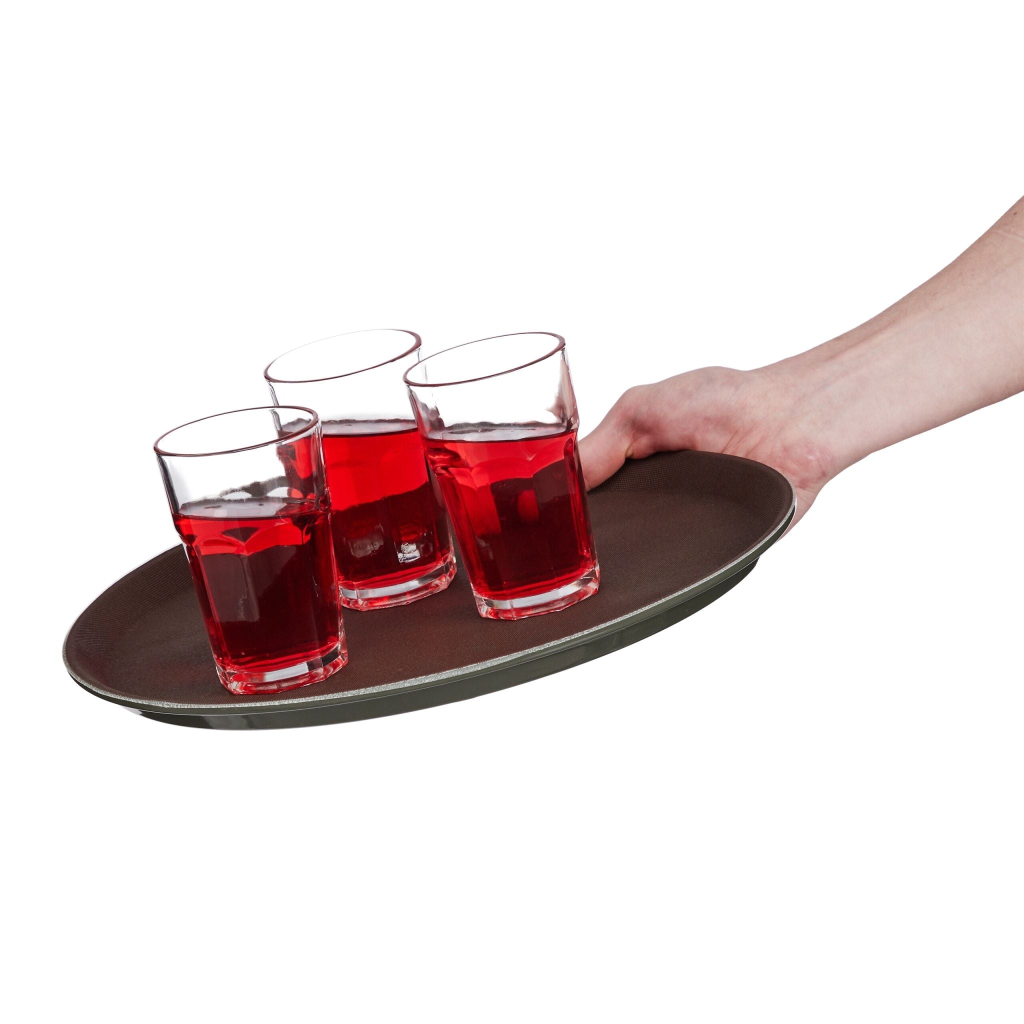 Braunes Gastro Serviertablett Braun von Relaxdays