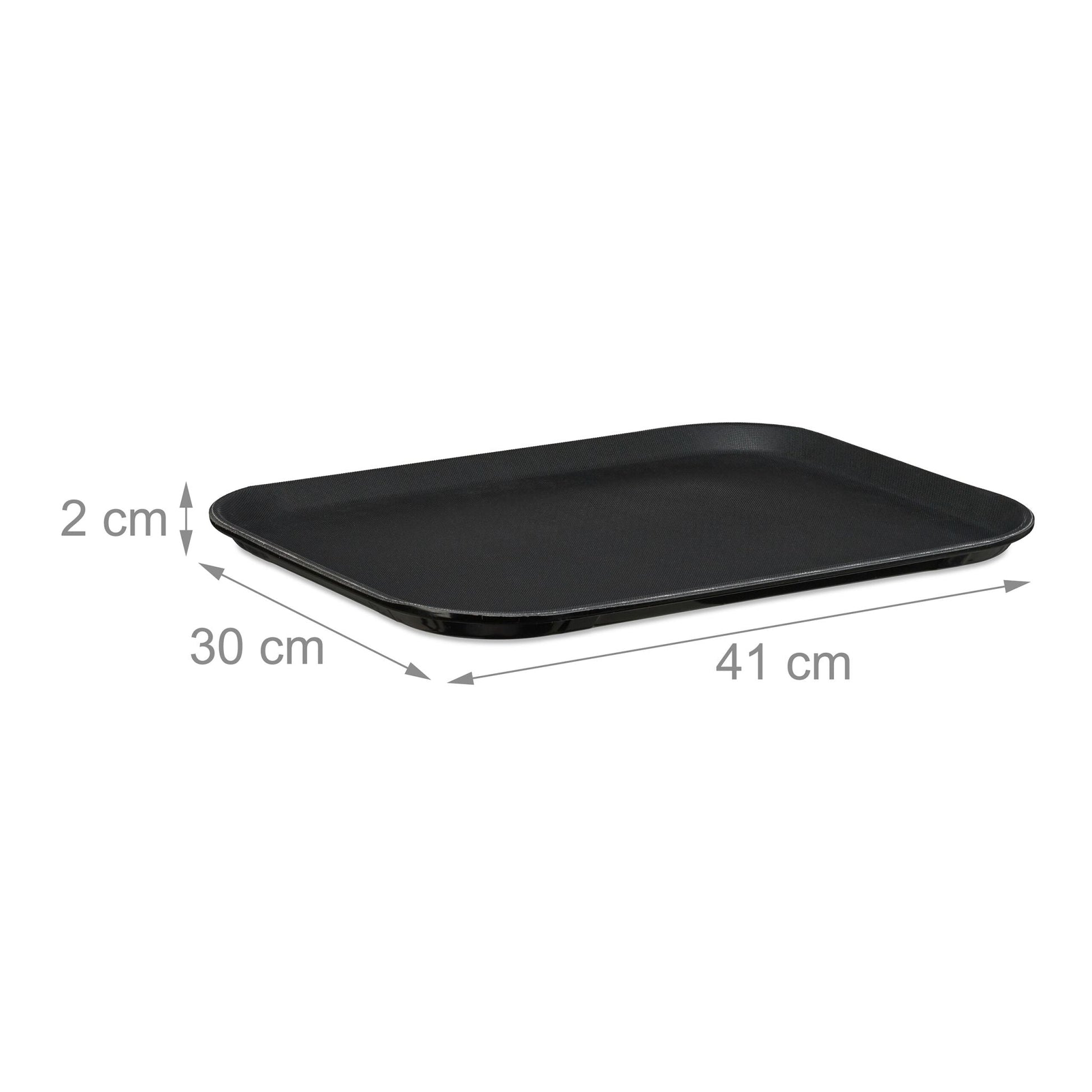Gastro Serviertablett Schwarz von Relaxdays