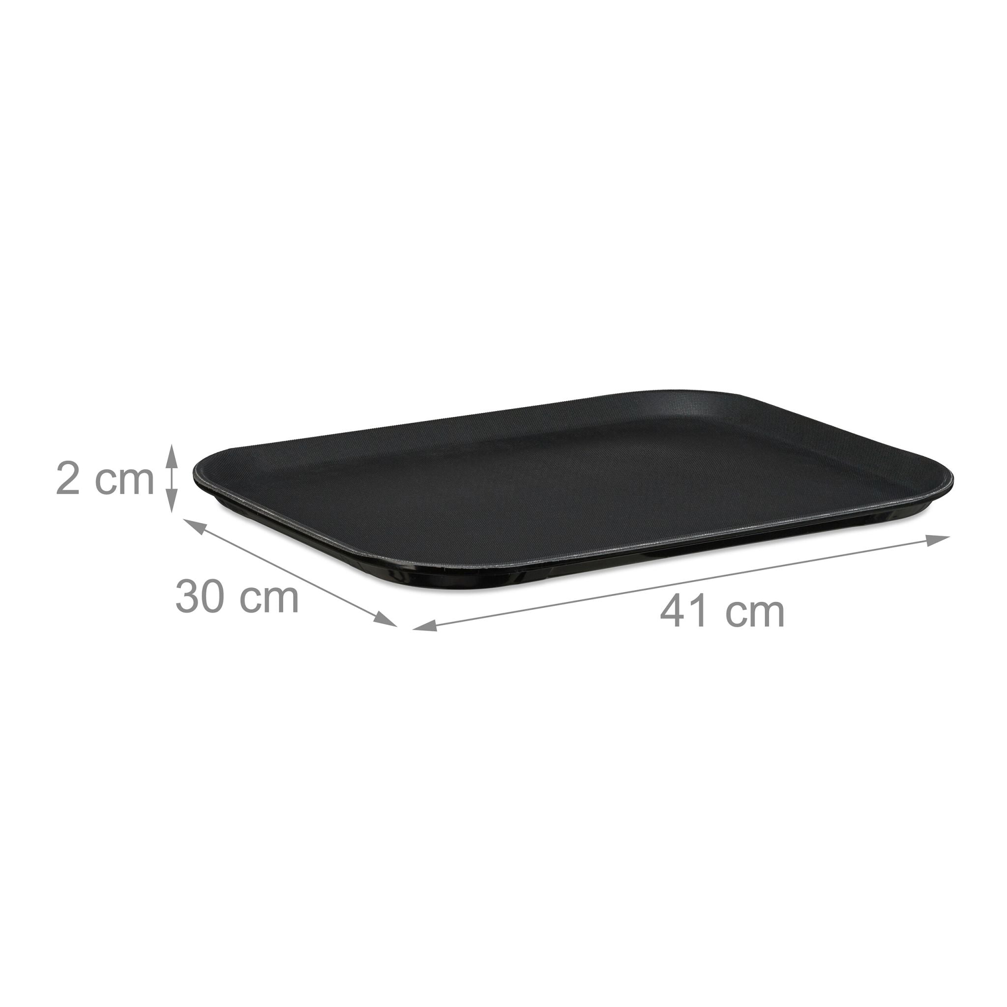 Gastro Serviertablett Schwarz von Relaxdays