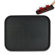 Gastro Serviertablett 2er-Set Schwarz von Relaxdays