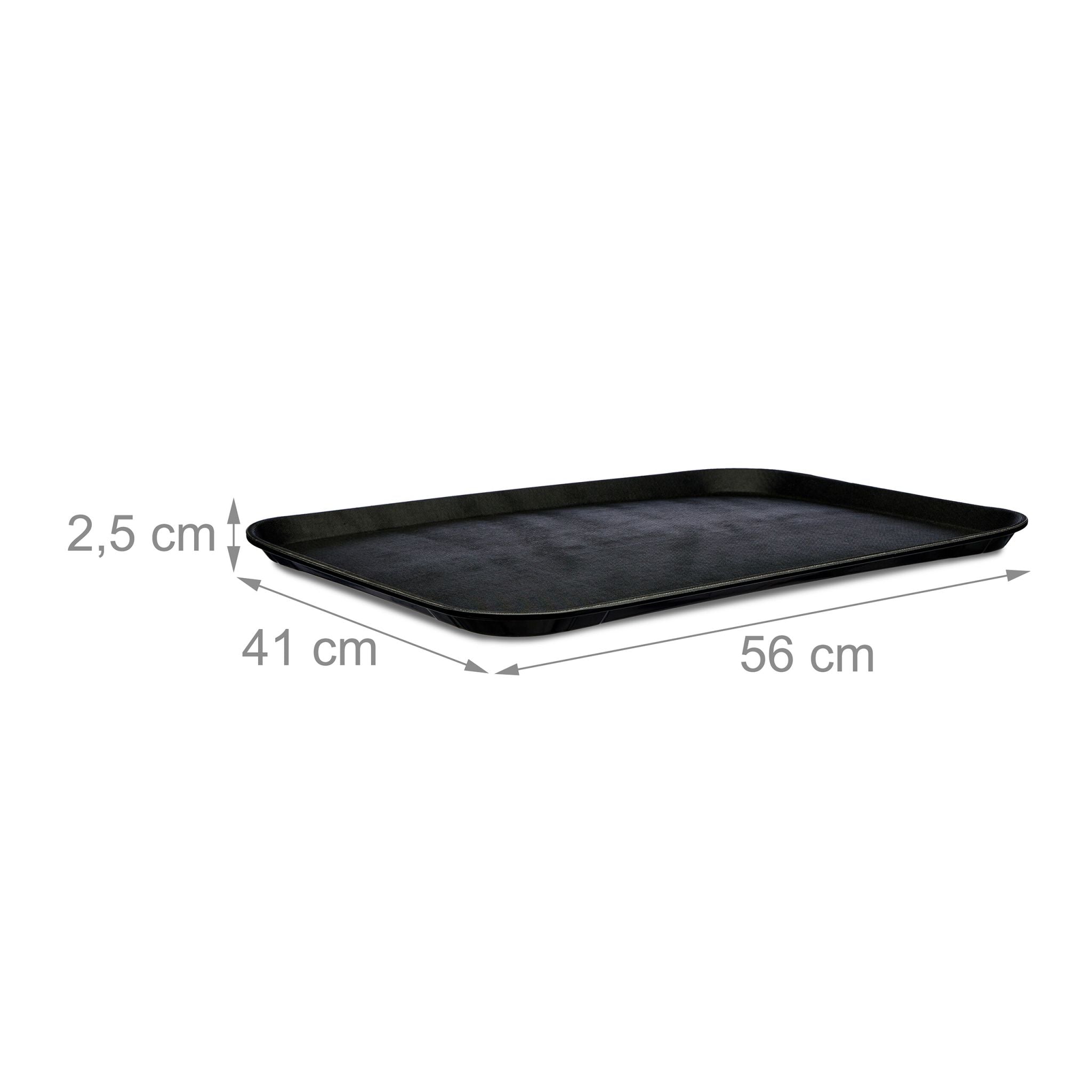 Gastro Serviertablett Schwarz von Relaxdays