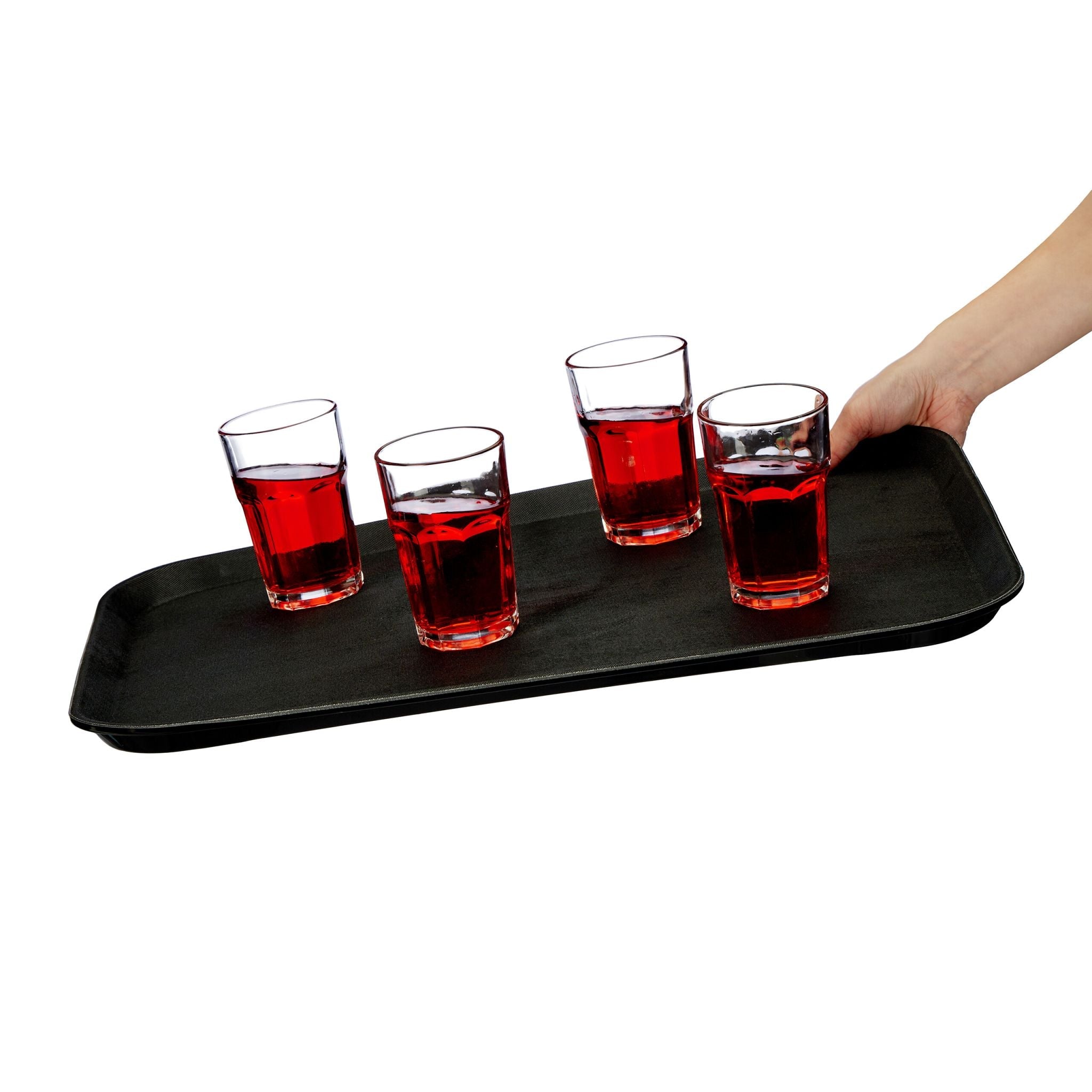 Gastro Serviertablett Schwarz von Relaxdays