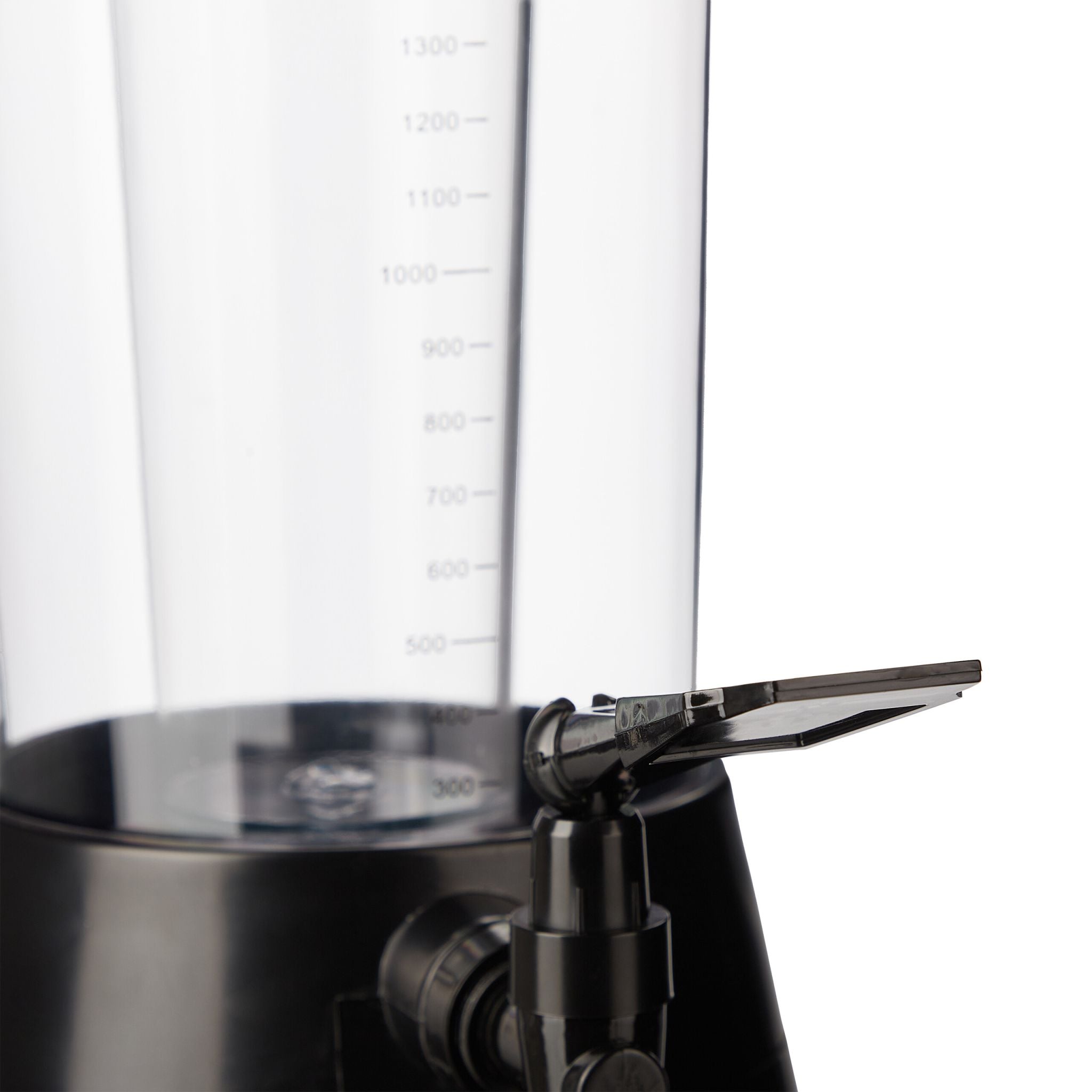 Biersäule mit Zapfhahn 2.5L Schwarz-Transparent von Relaxdays