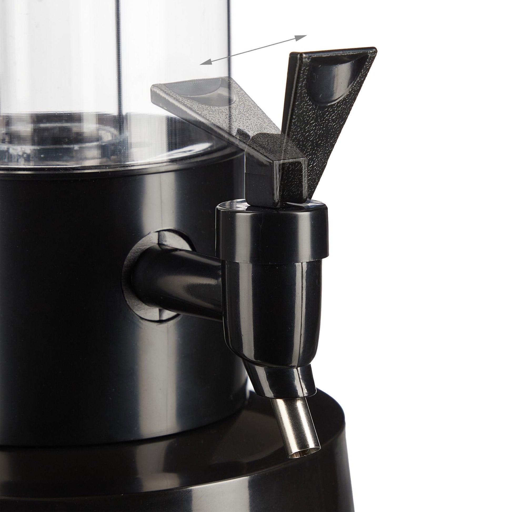 Biersäule mit Zapfhahn 3L Schwarz-Transparent von Relaxdays