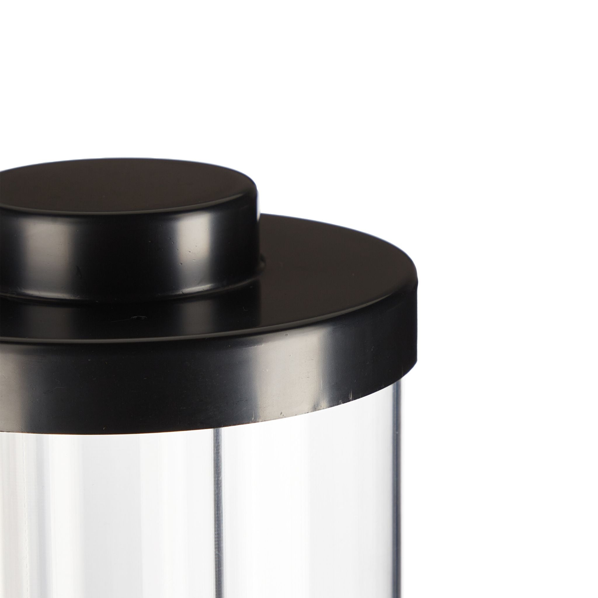 Biersäule mit Zapfhahn 3L Schwarz-Transparent von Relaxdays