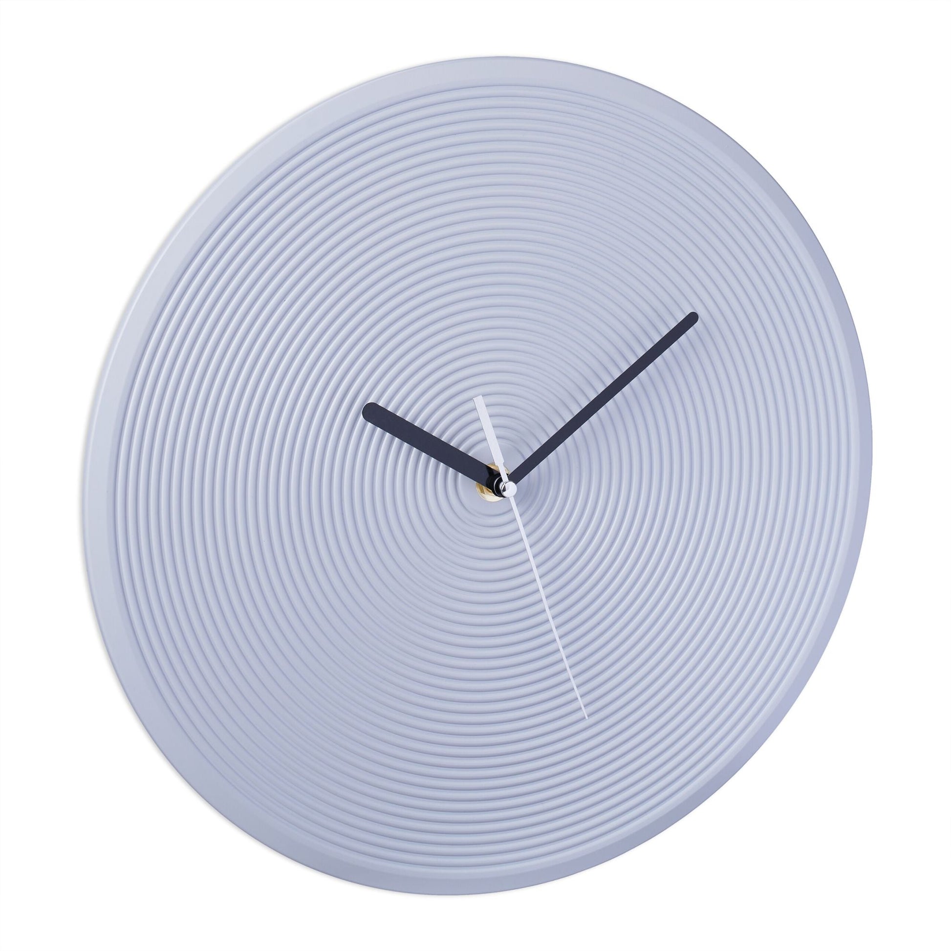 Wanduhr ohne Zahlen Schwarz-Silber-Grau von Relaxdays