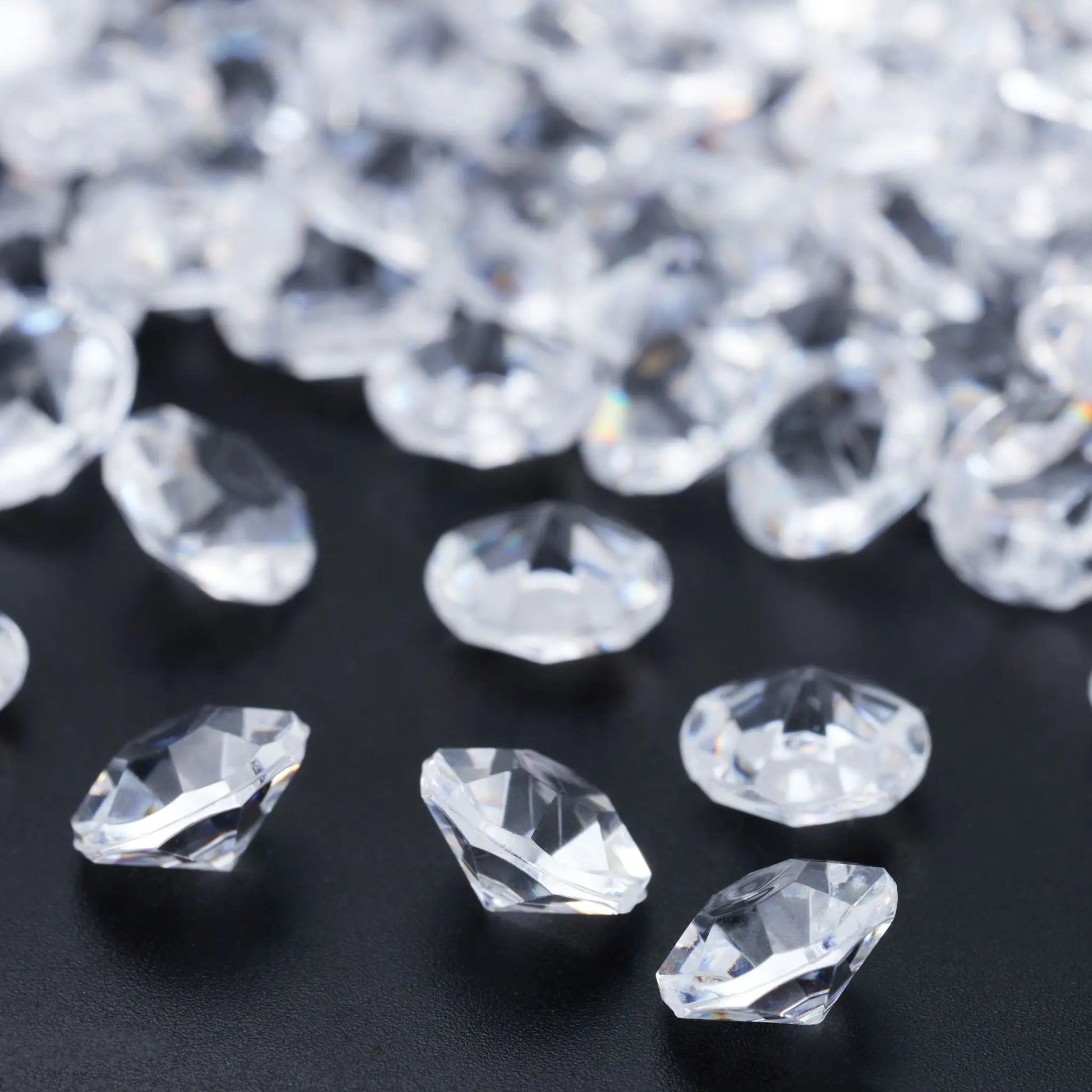 Deko Diamanten 1700 Stück Transparent von Relaxdays