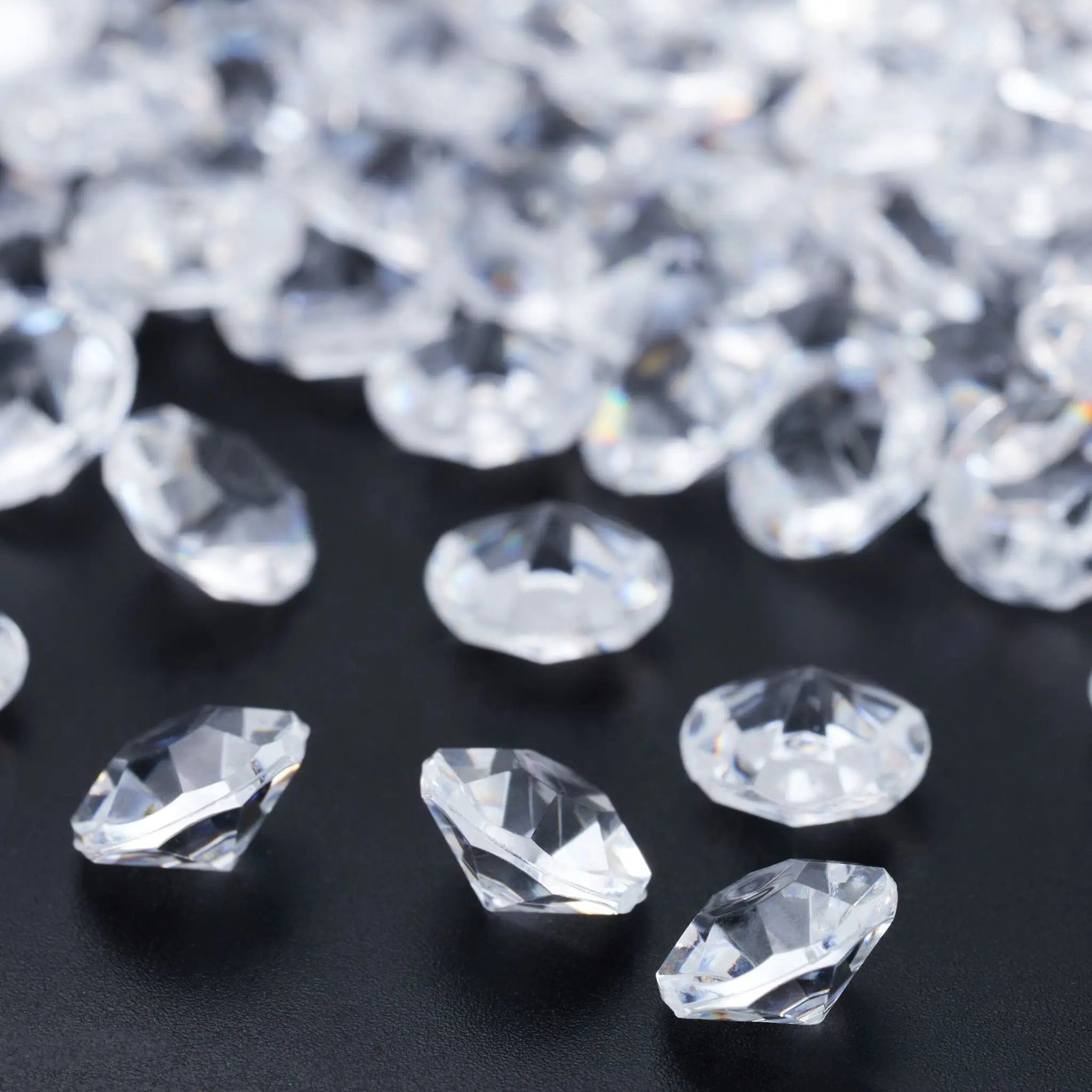 Deko Diamanten 1700 Stück Transparent von Relaxdays