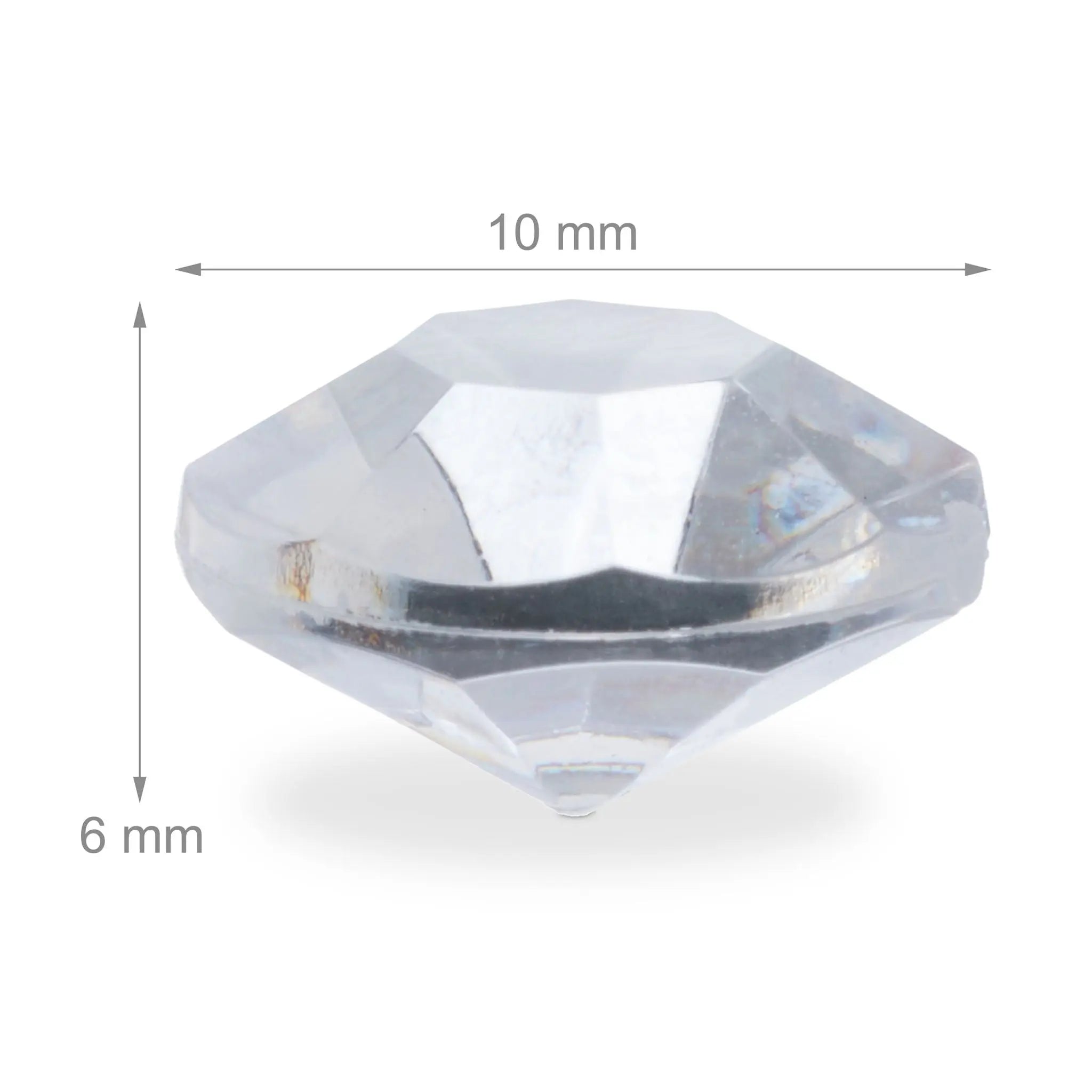 Deko Diamanten 1700 Stück Transparent von Relaxdays
