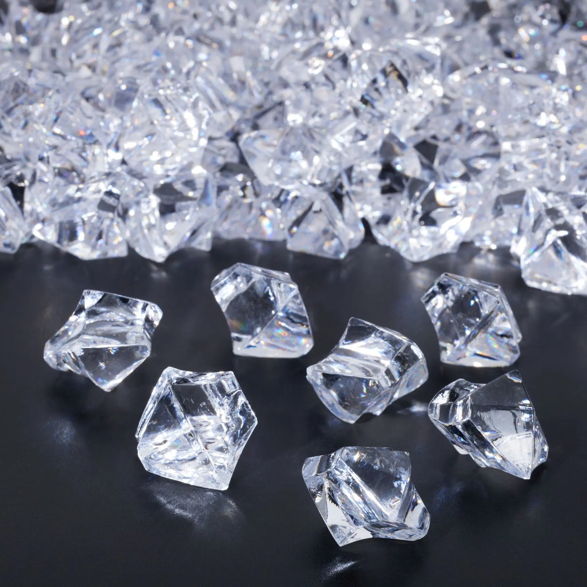 Deko Diamanten 180 Stück Transparent von Relaxdays