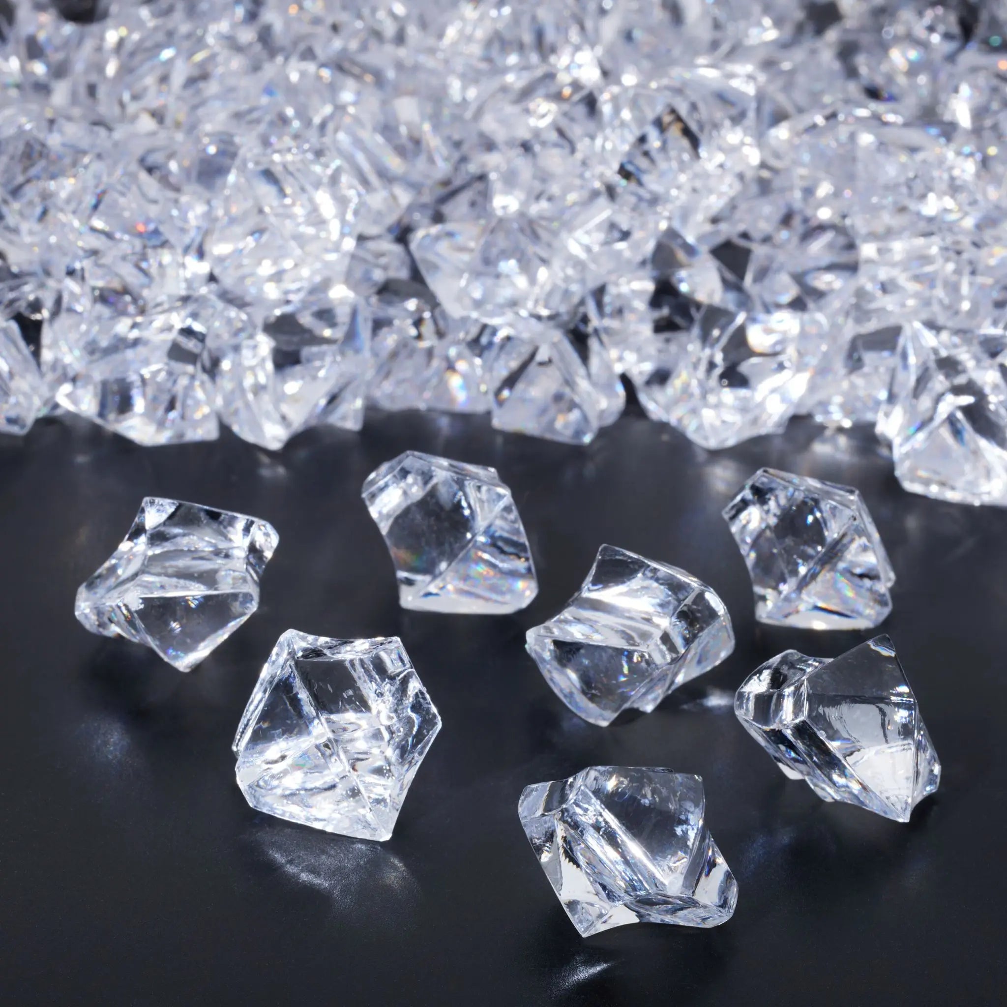 Deko Diamanten 180 Stück Transparent von Relaxdays