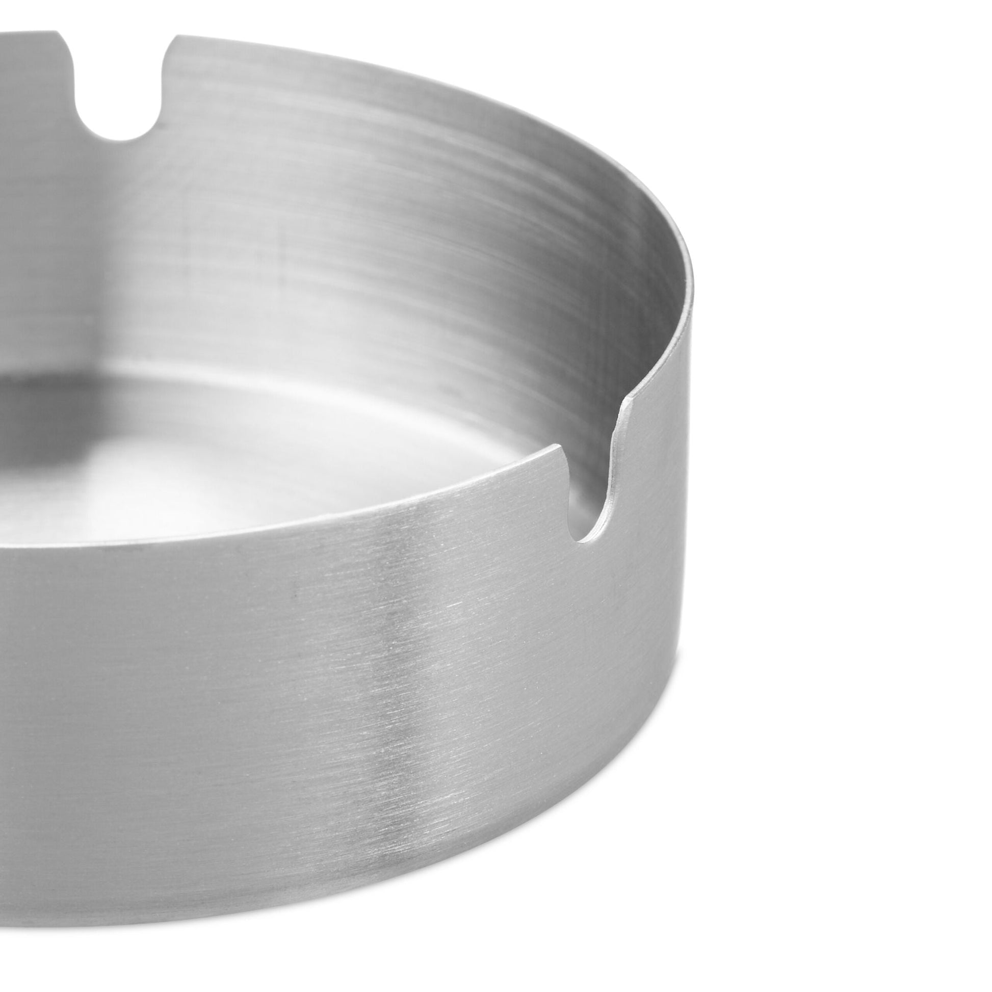 Aschenbecher Edelstahl 2er-Set Silber von Relaxdays