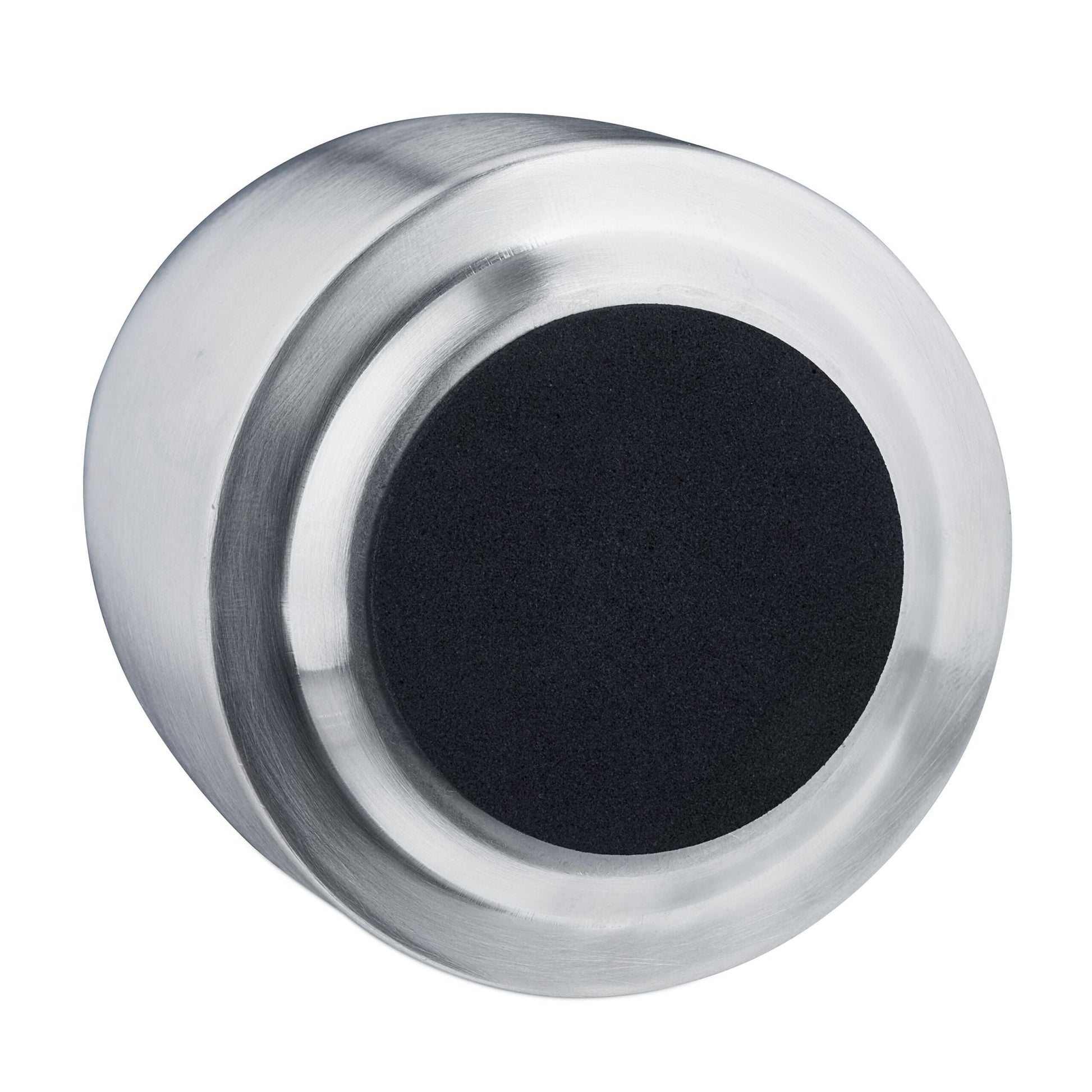 Aschenbecher mit Deckel für draussen Silber von Relaxdays