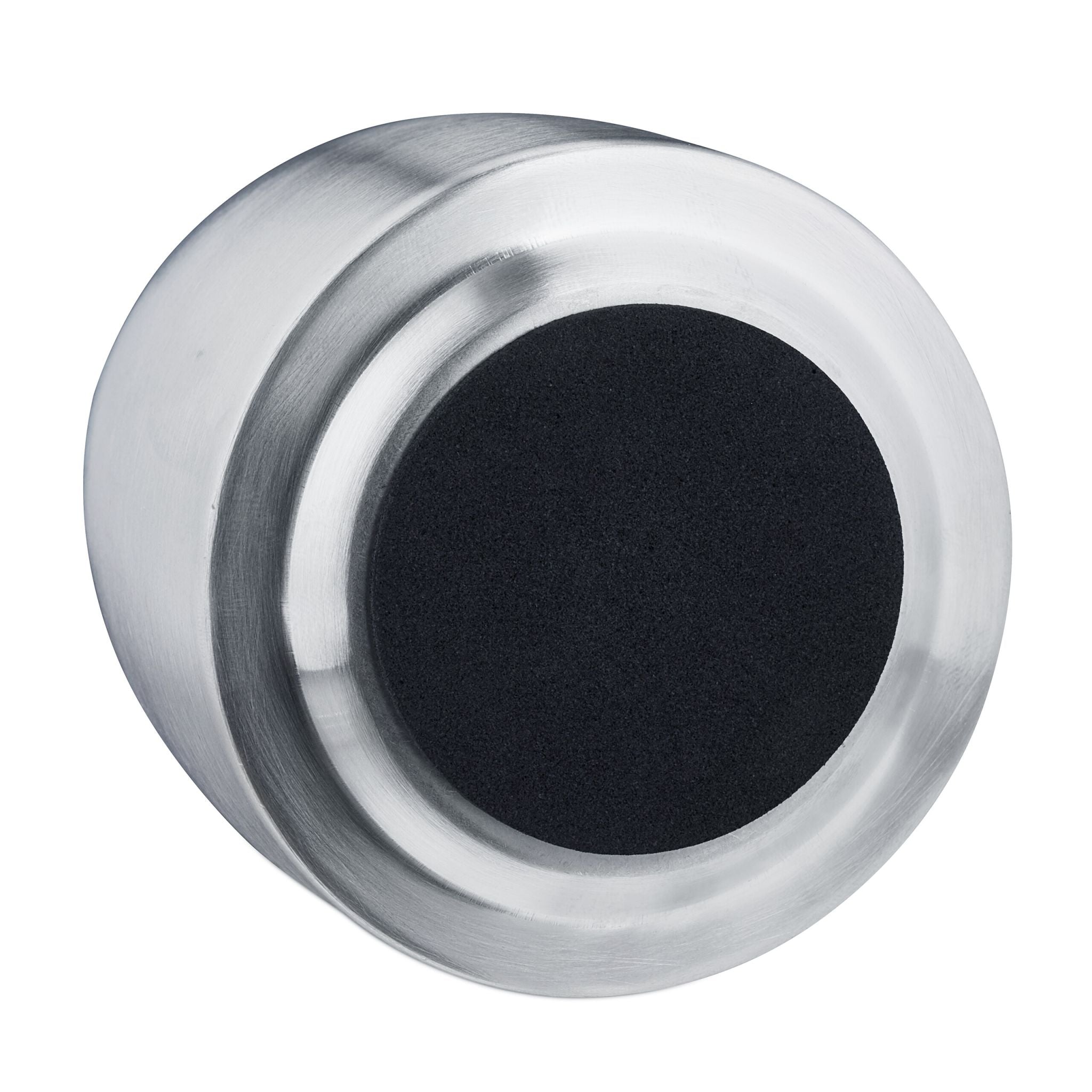 Aschenbecher mit Deckel für draussen Silber von Relaxdays