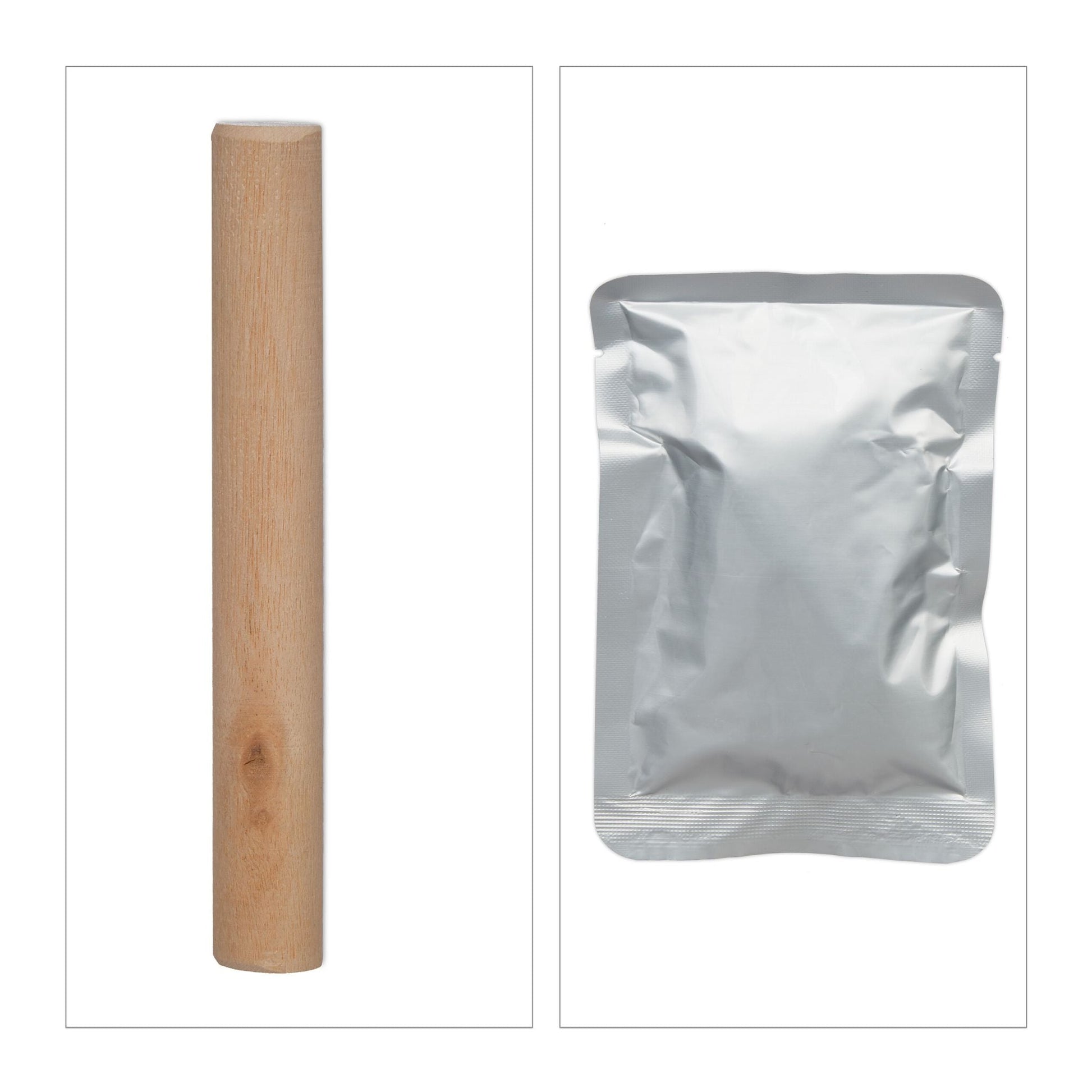 Baby Gipsabdruck Set mit Bilderrahmen Creme von Relaxdays