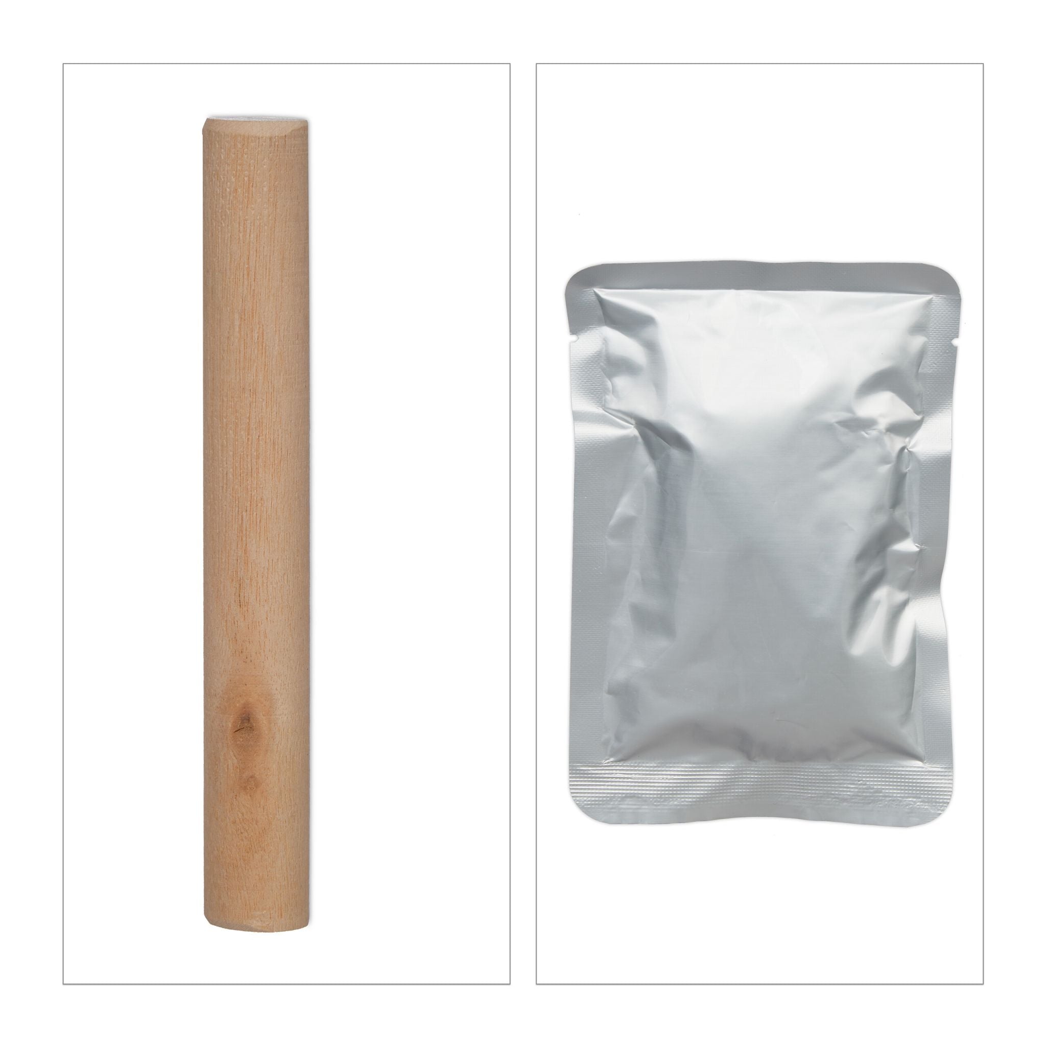 Baby Gipsabdruck Set mit Bilderrahmen Creme von Relaxdays
