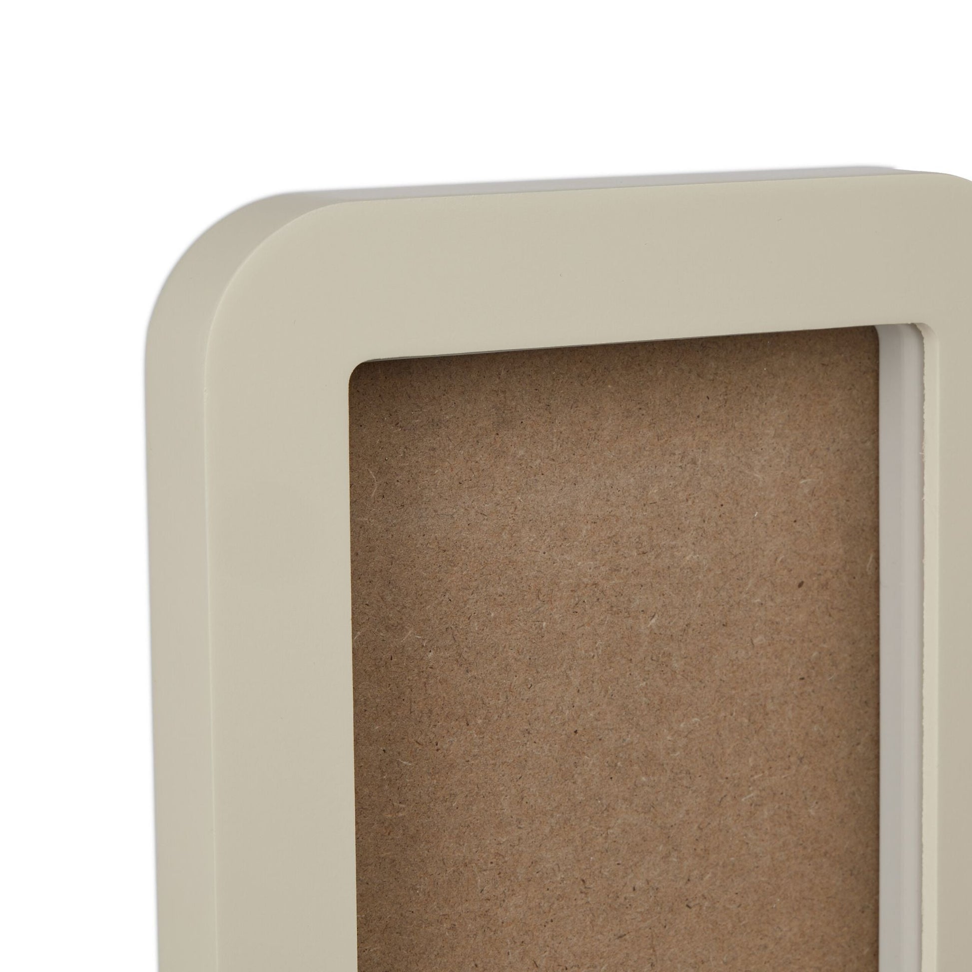Baby Gipsabdruck Set mit Bilderrahmen Creme von Relaxdays