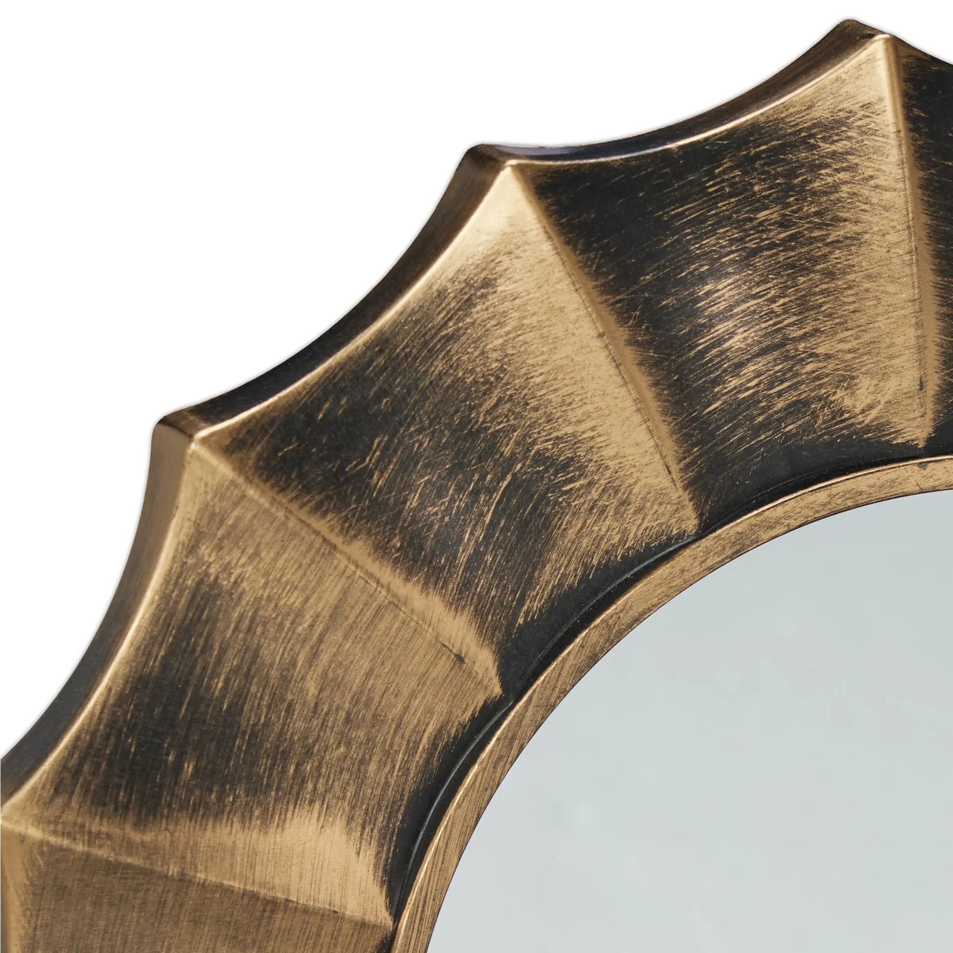 Spiegel 3er-Set Ornament Gold-Schwarz von Relaxdays