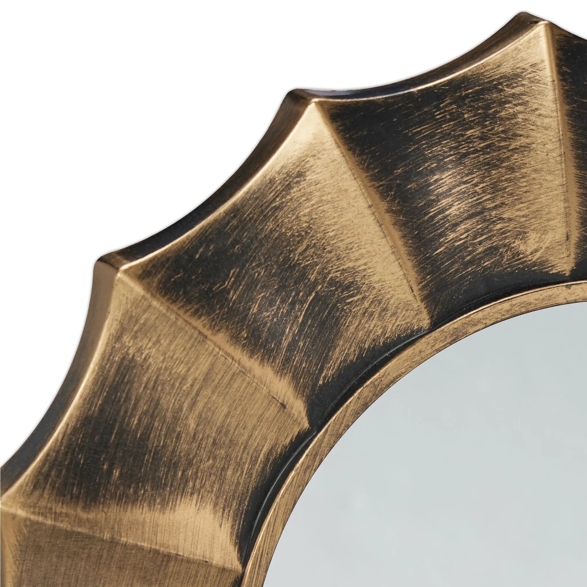 Spiegel 3er-Set Ornament Gold-Schwarz von Relaxdays