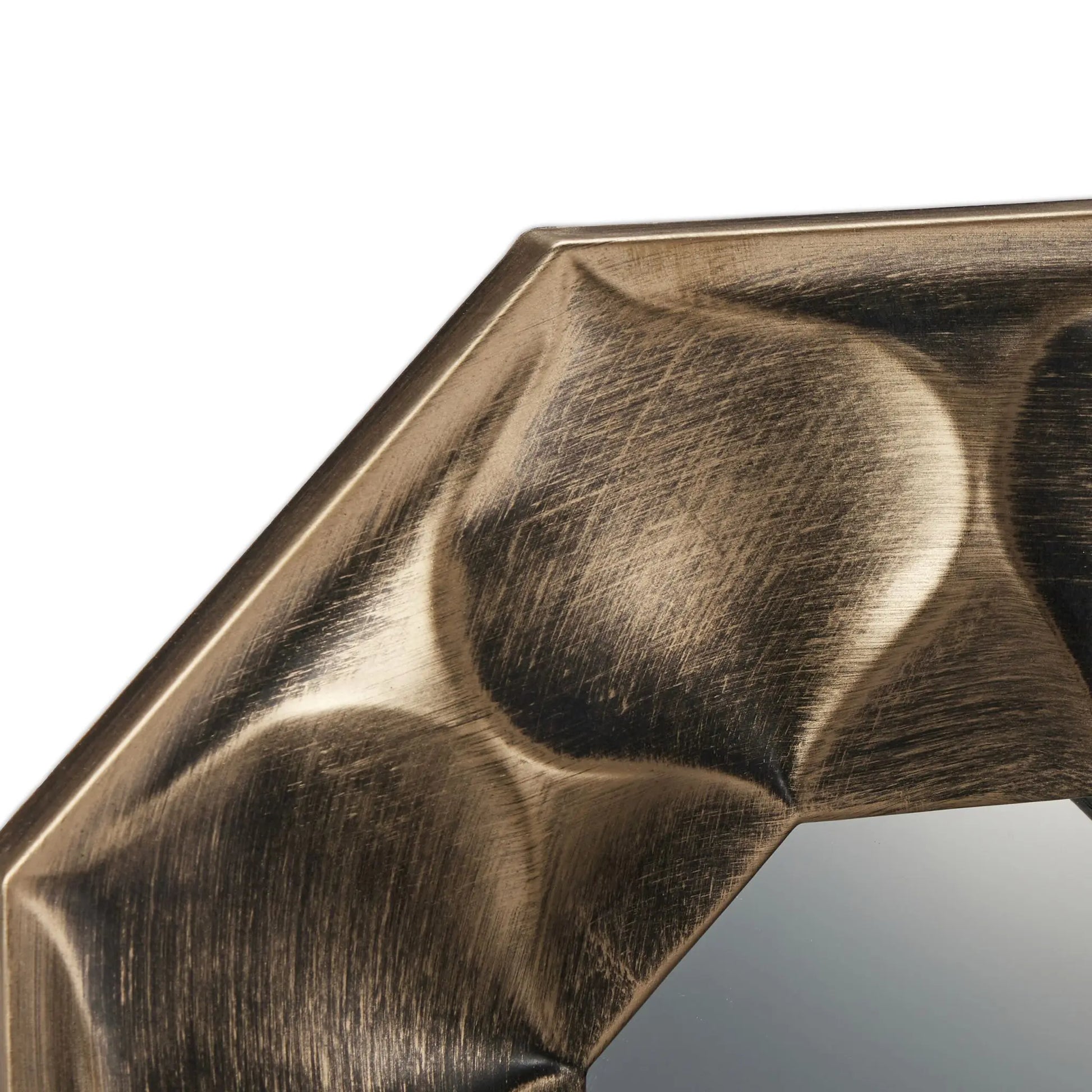 Spiegel 3er-Set Blume Gold-Schwarz von Relaxdays
