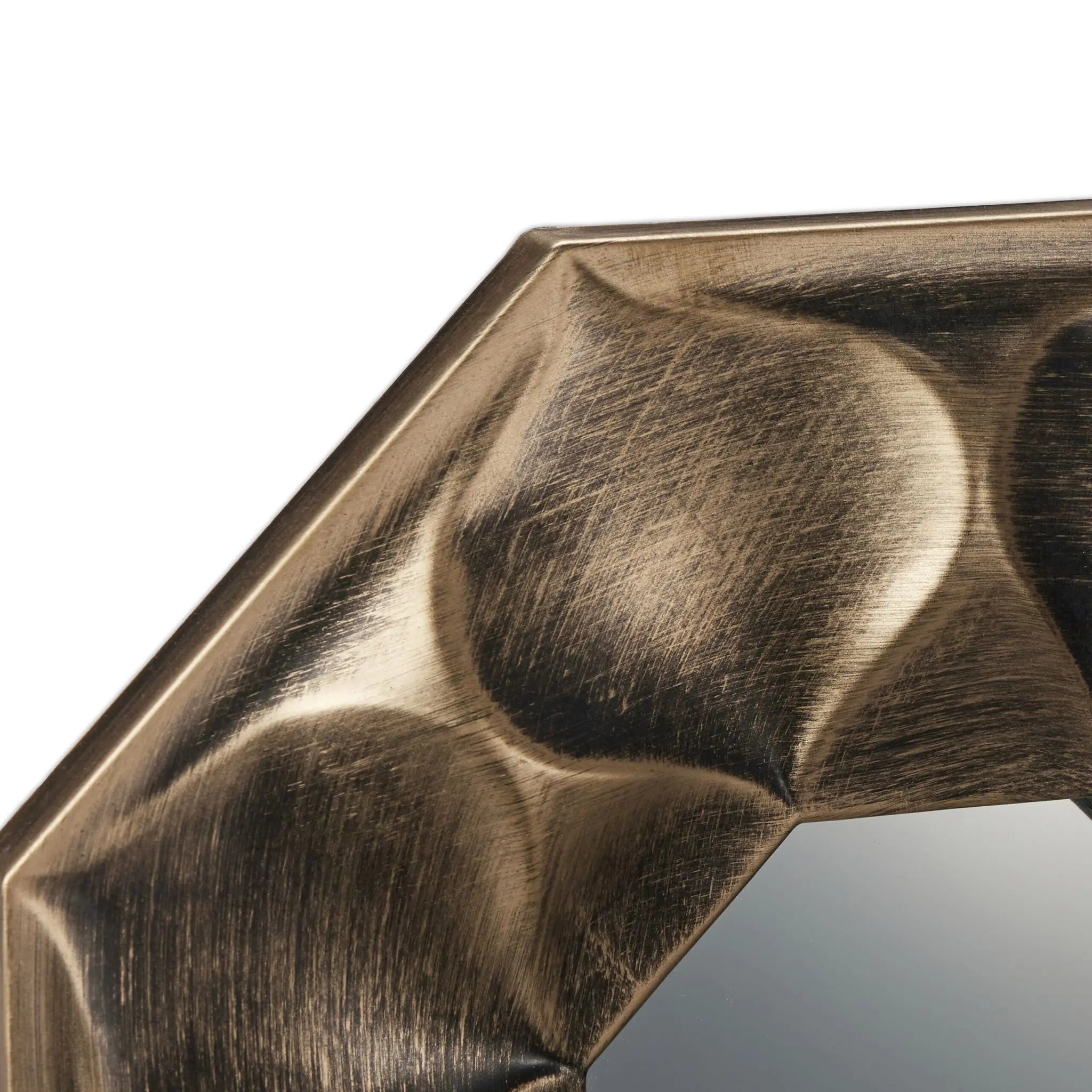 Spiegel 3er-Set Blume Gold-Schwarz von Relaxdays