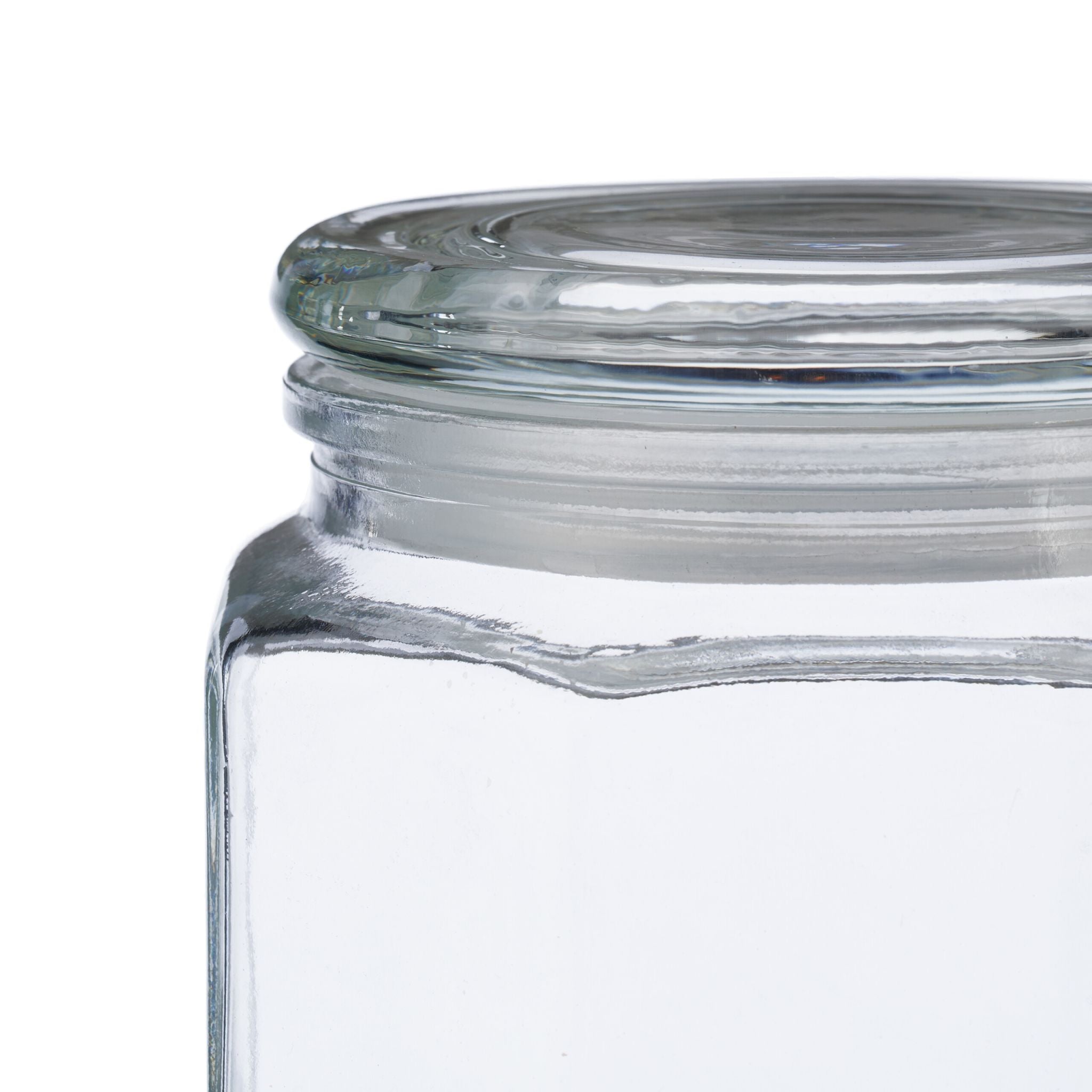 Vorratsgläser mit Deckel 1300ml 6er-Set Transparent