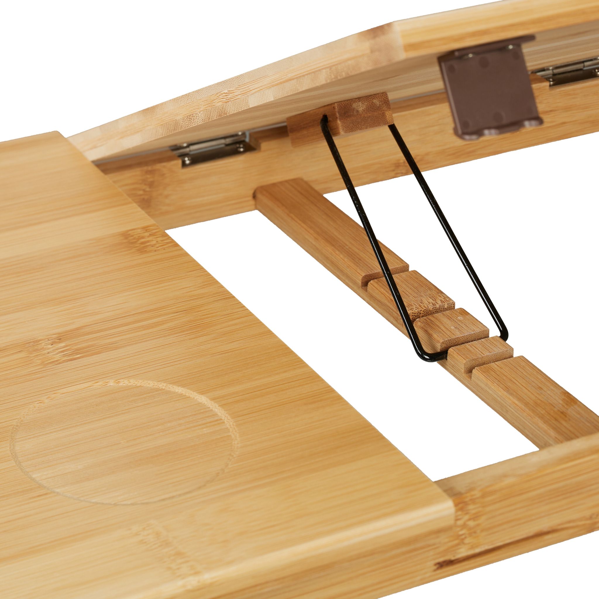 Klappbarer Laptoptisch Bambus Hellbraun von Relaxdays
