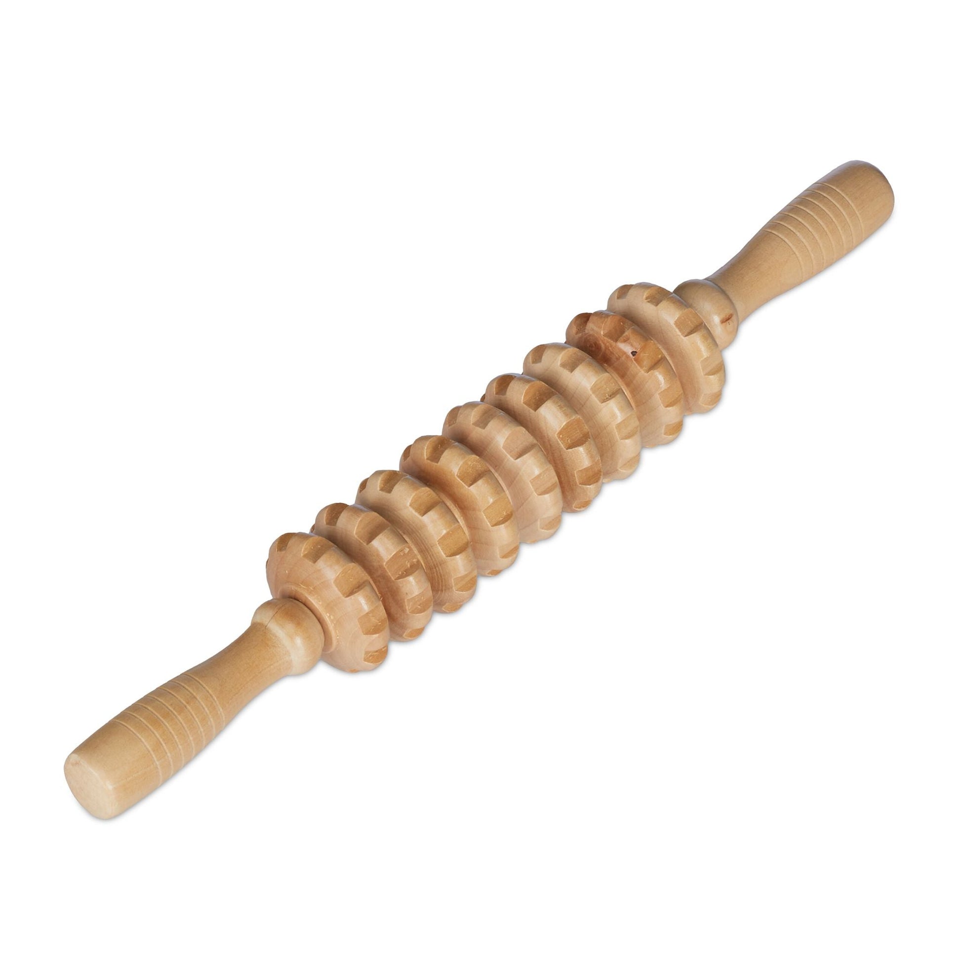 Massage Roller Holz Hellbraun von Relaxdays