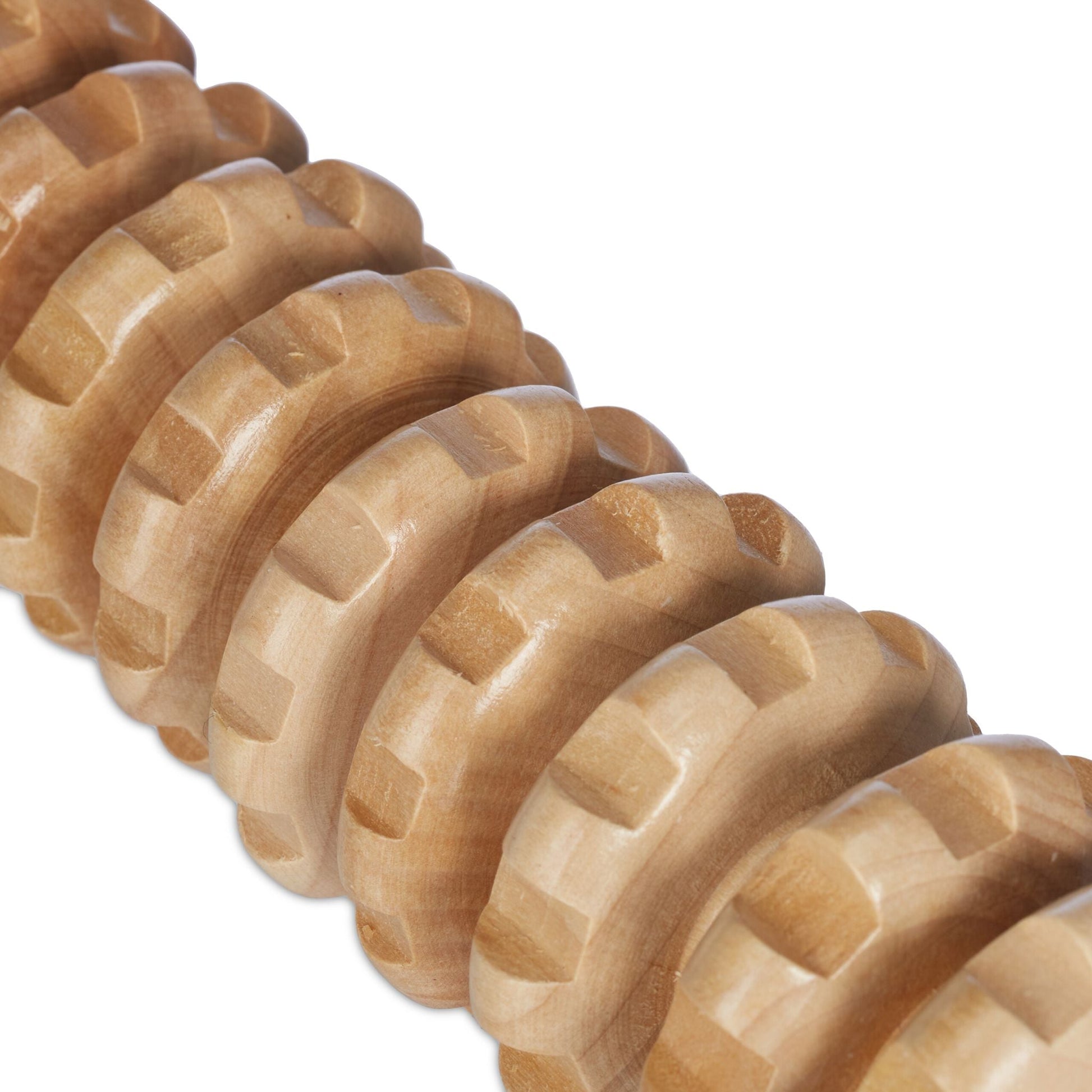 Massage Roller Holz Hellbraun von Relaxdays