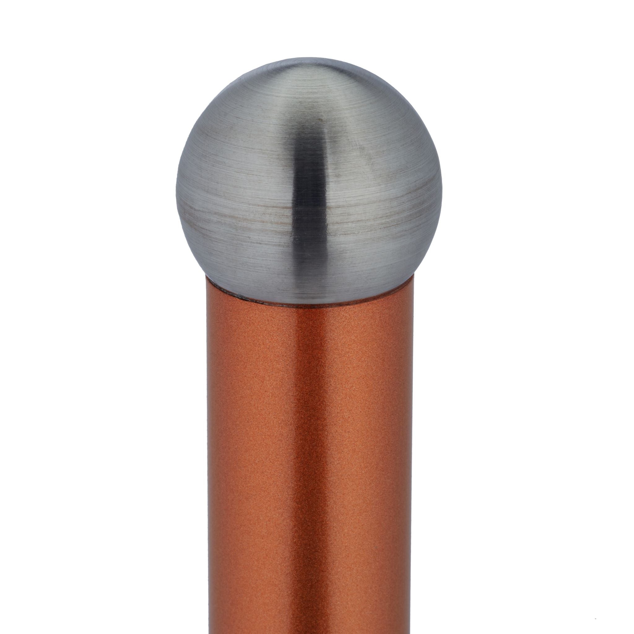Stehender Küchenrollenhalter Weiss-Kupfer-Silber
